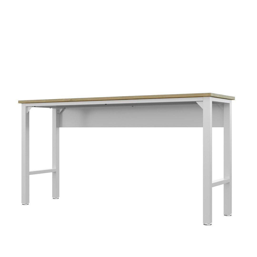 Manhattan Comfort Fortress Garage Table, White, large