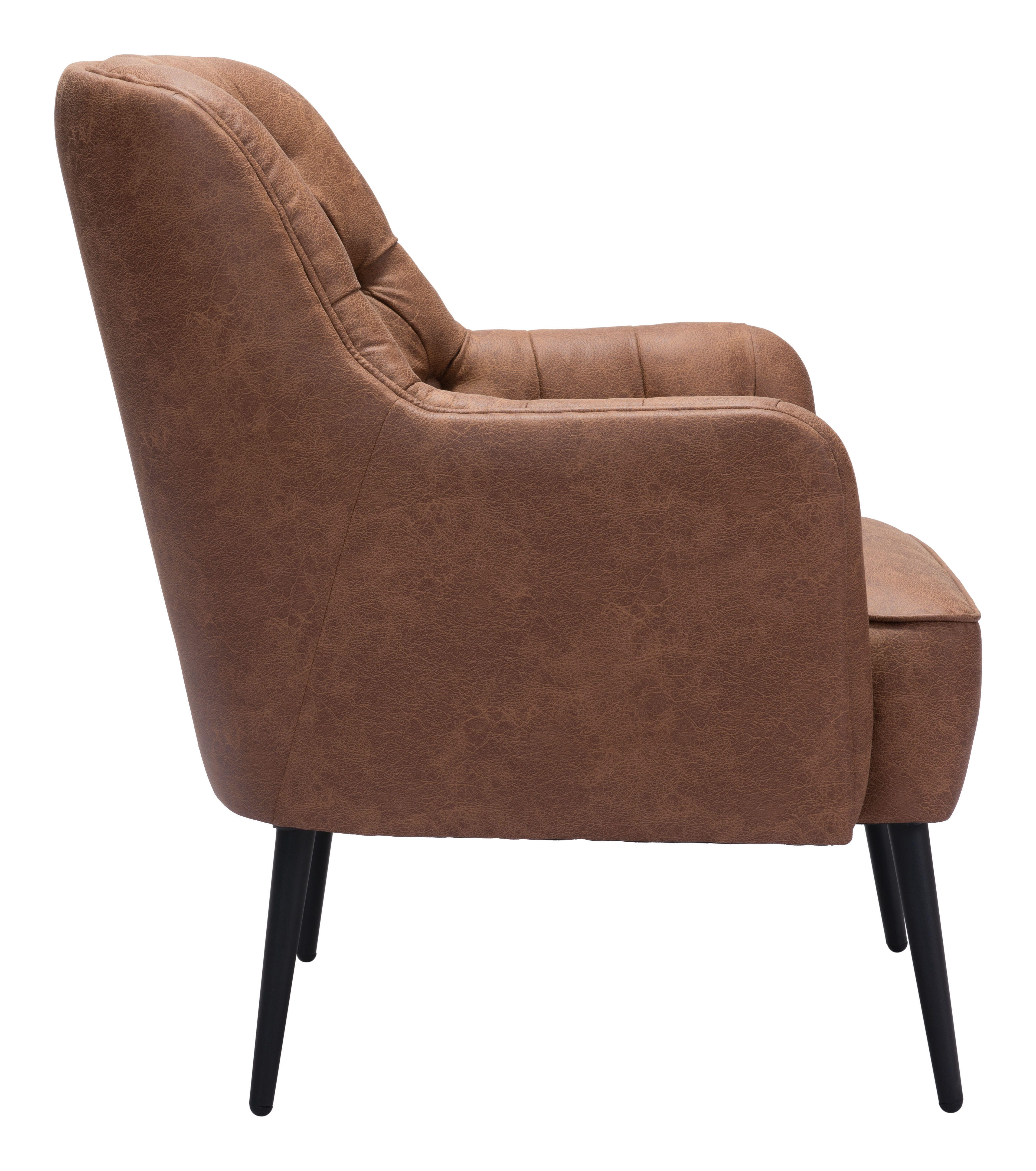 Erika Home Tasmania Accent Chair, Vintage Brown, large