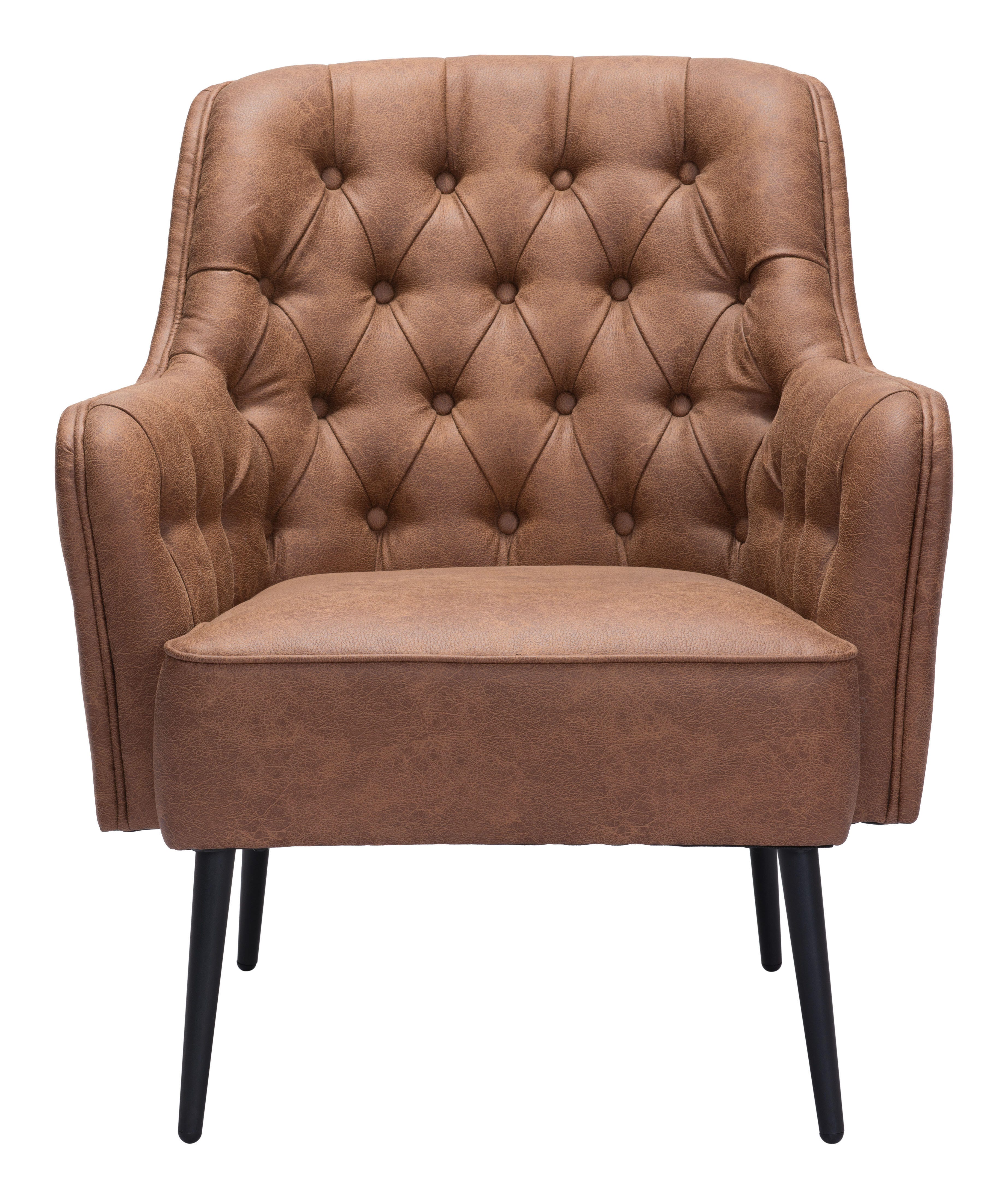 Erika Home Tasmania Accent Chair, Vintage Brown, large
