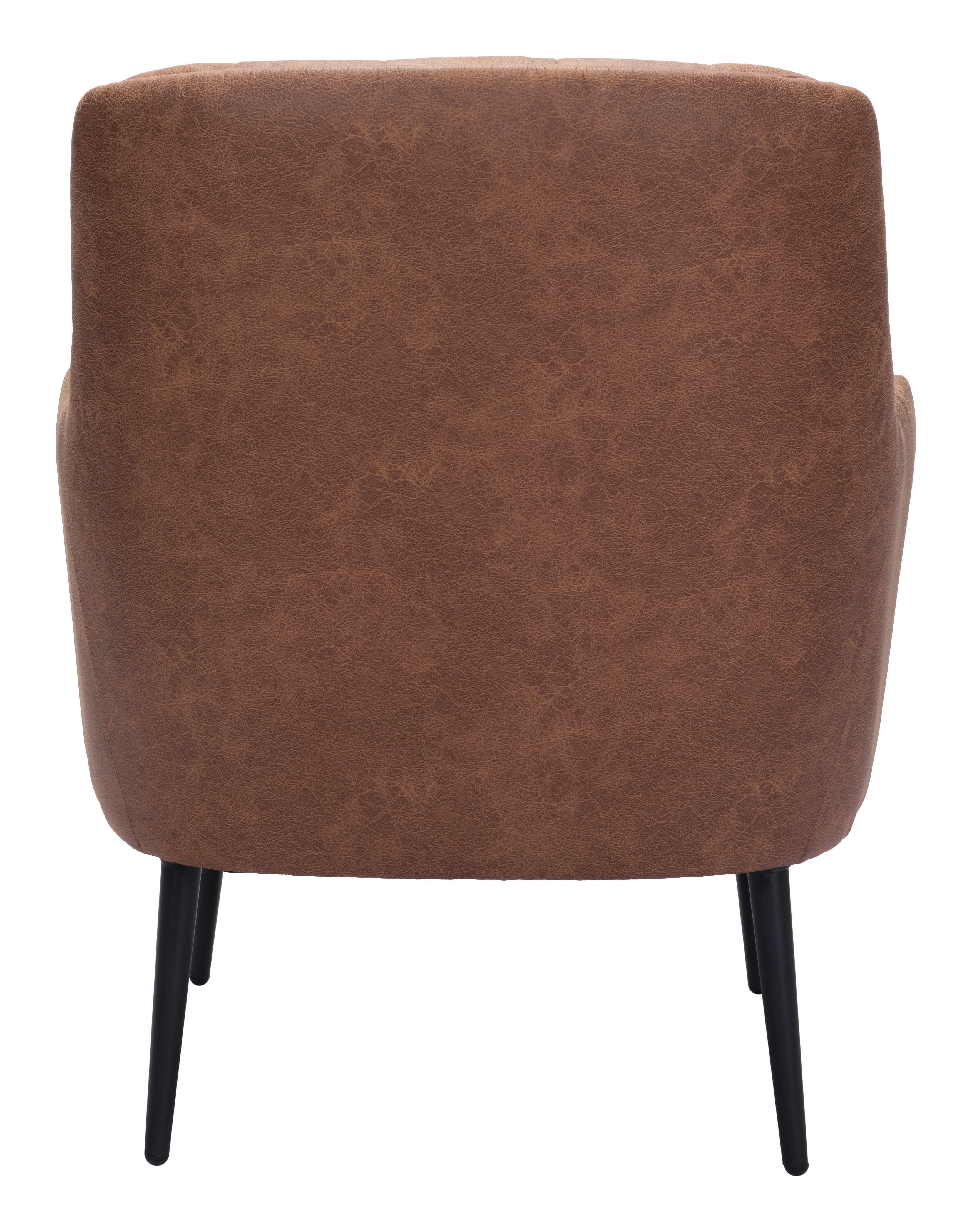 Erika Home Tasmania Accent Chair, Vintage Brown, large