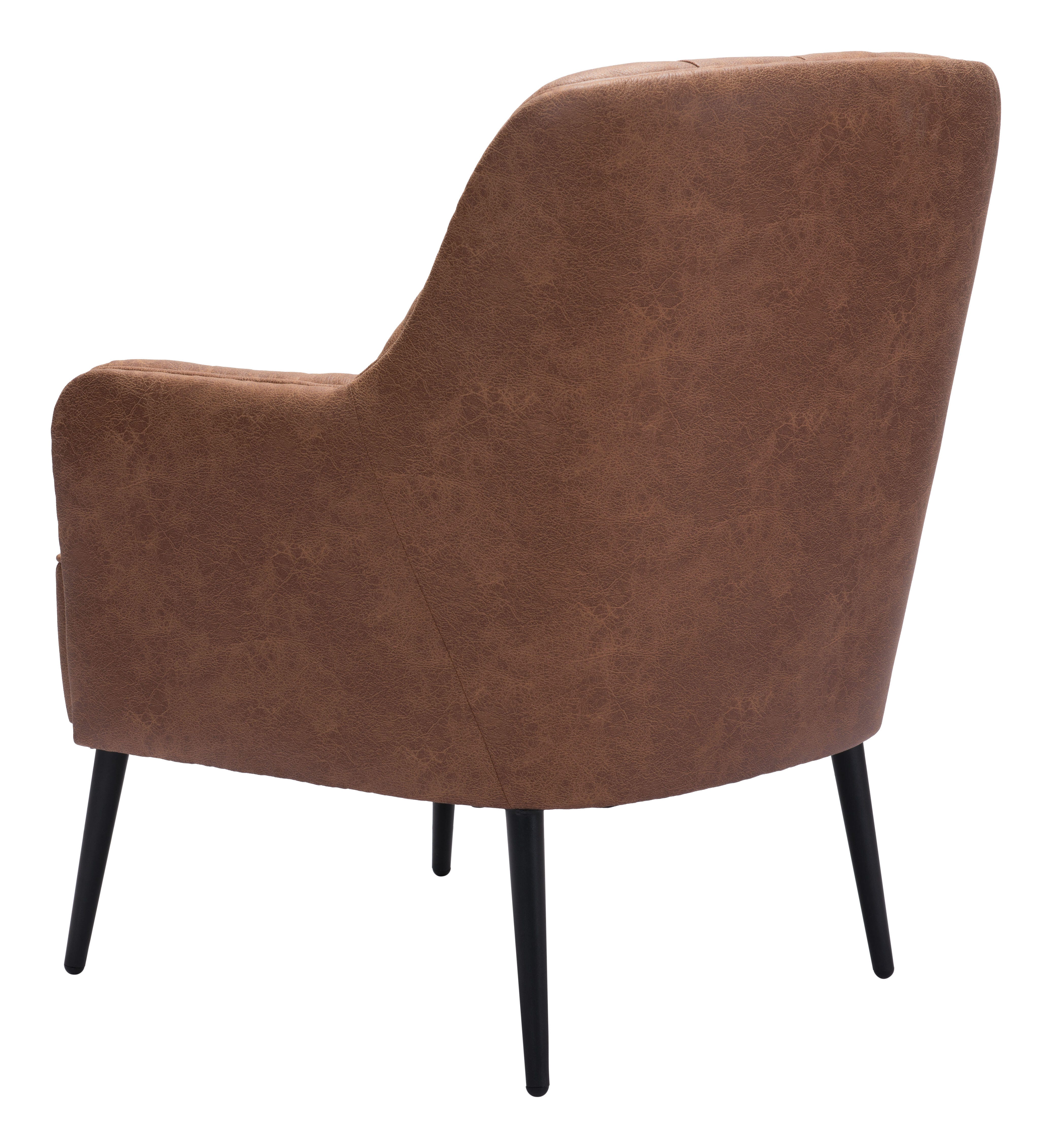 Erika Home Tasmania Accent Chair, Vintage Brown, large