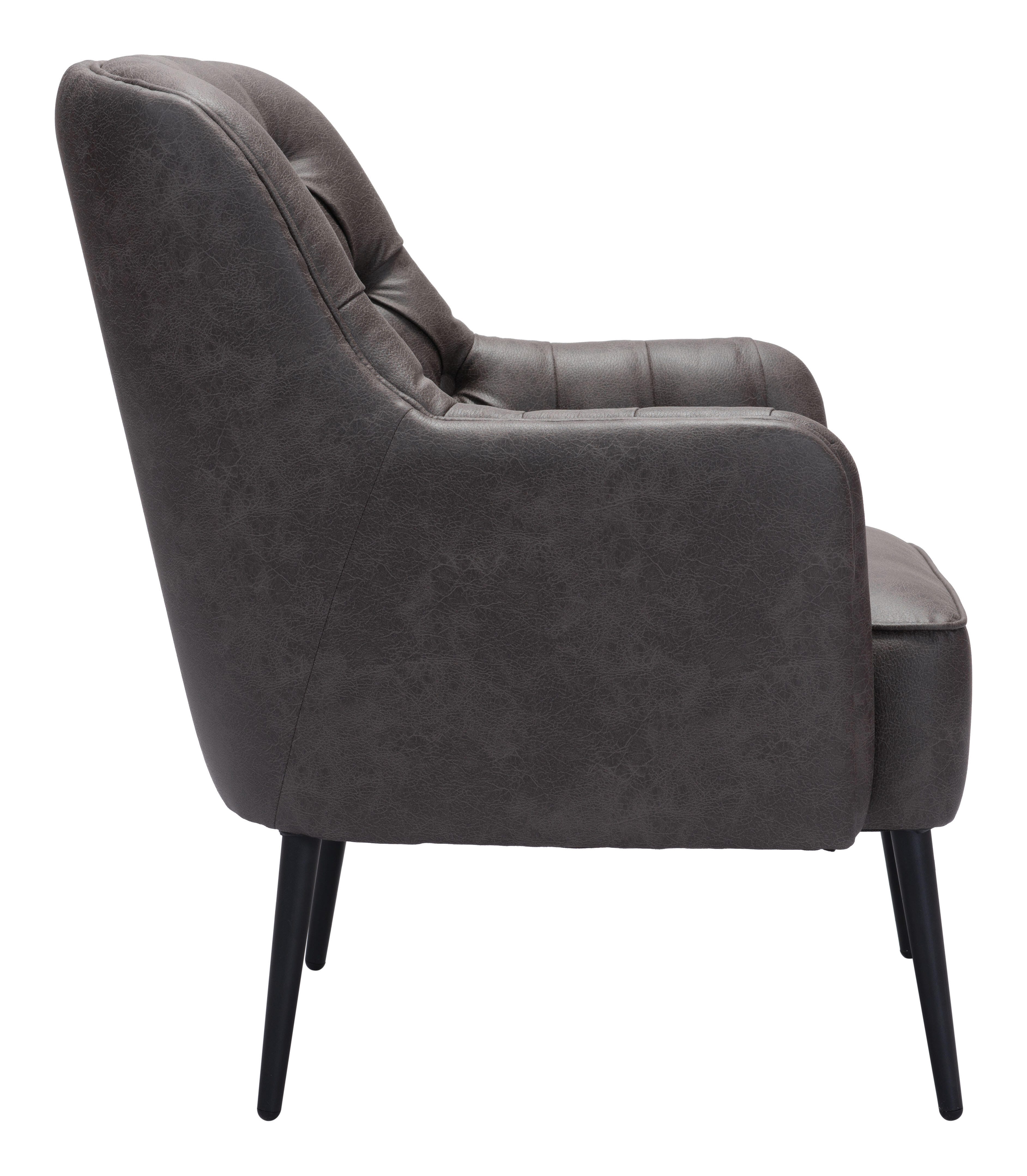 Erika Home Tasmania Accent Chair, Vintage Black, large