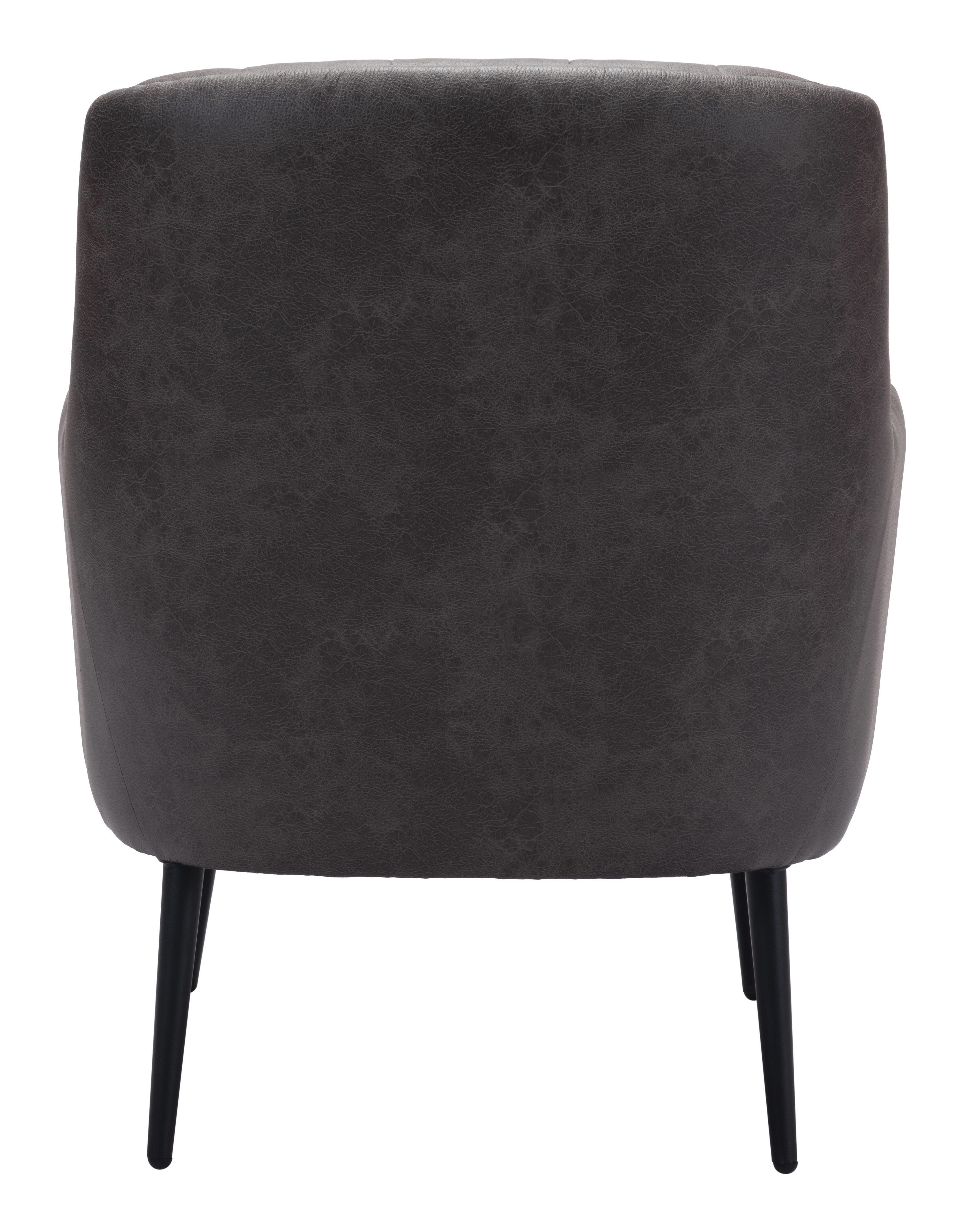 Erika Home Tasmania Accent Chair, Vintage Black, large