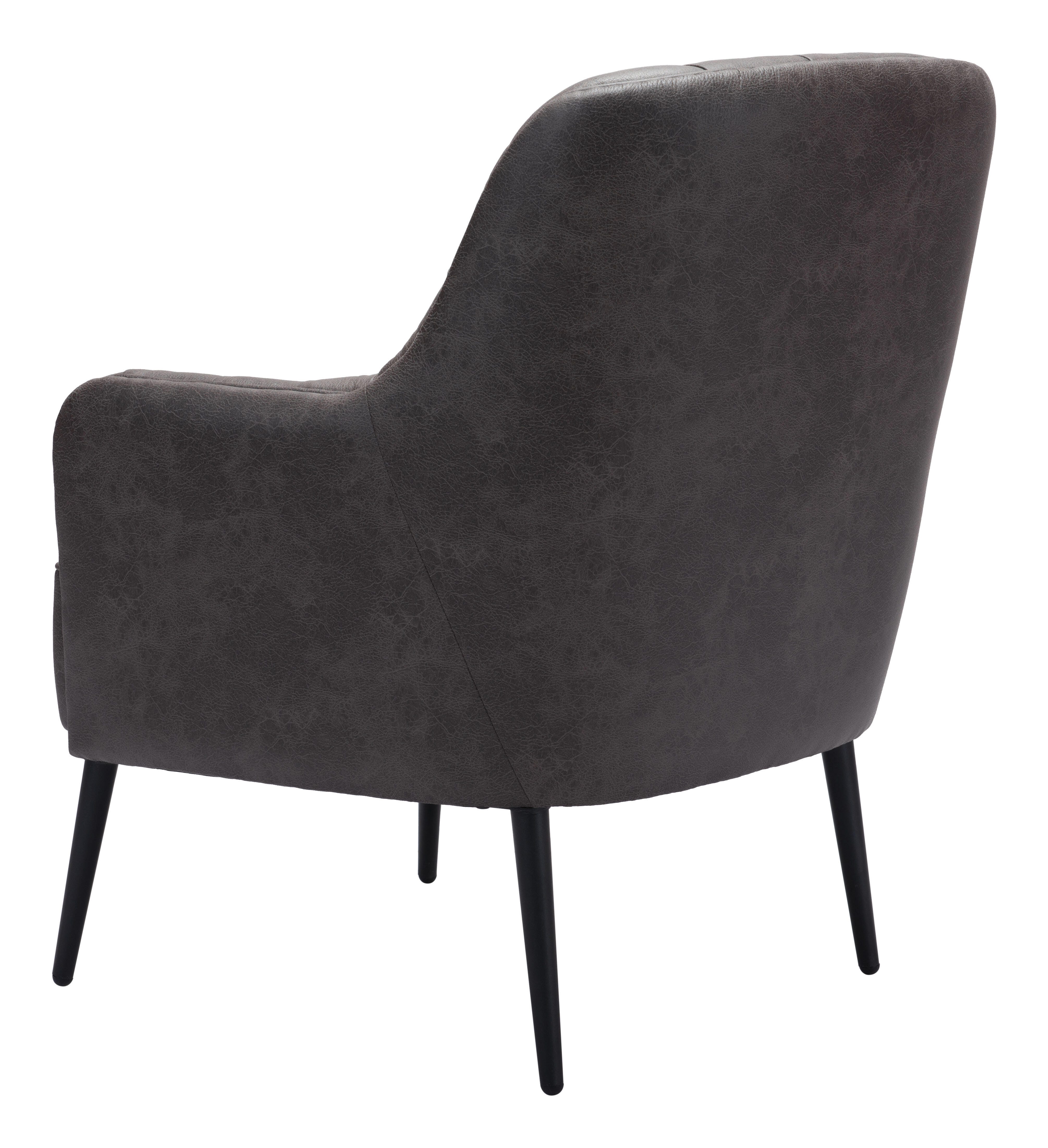 Erika Home Tasmania Accent Chair, Vintage Black, large