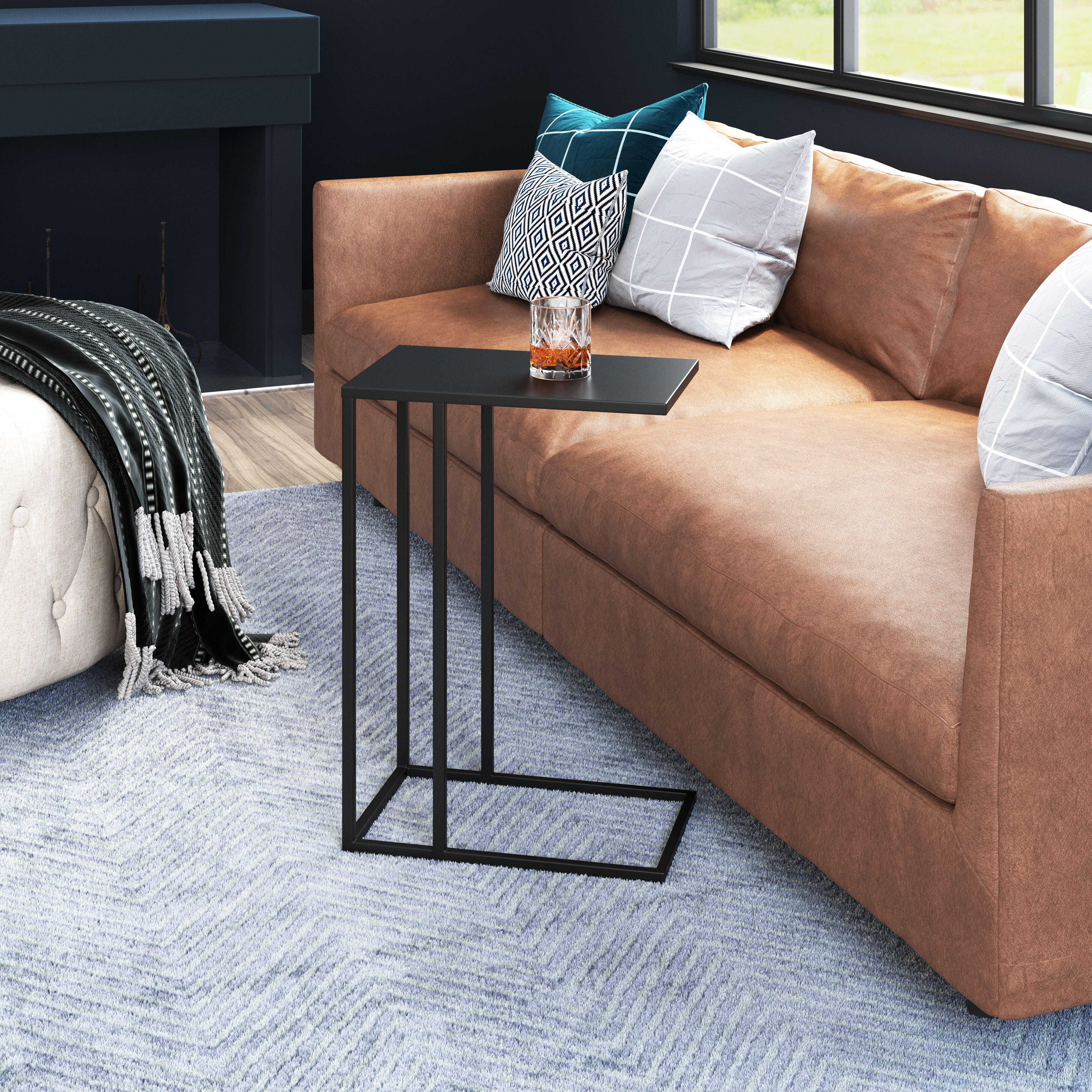 Erika Home Atom C-Shaped Side Table, , rollover