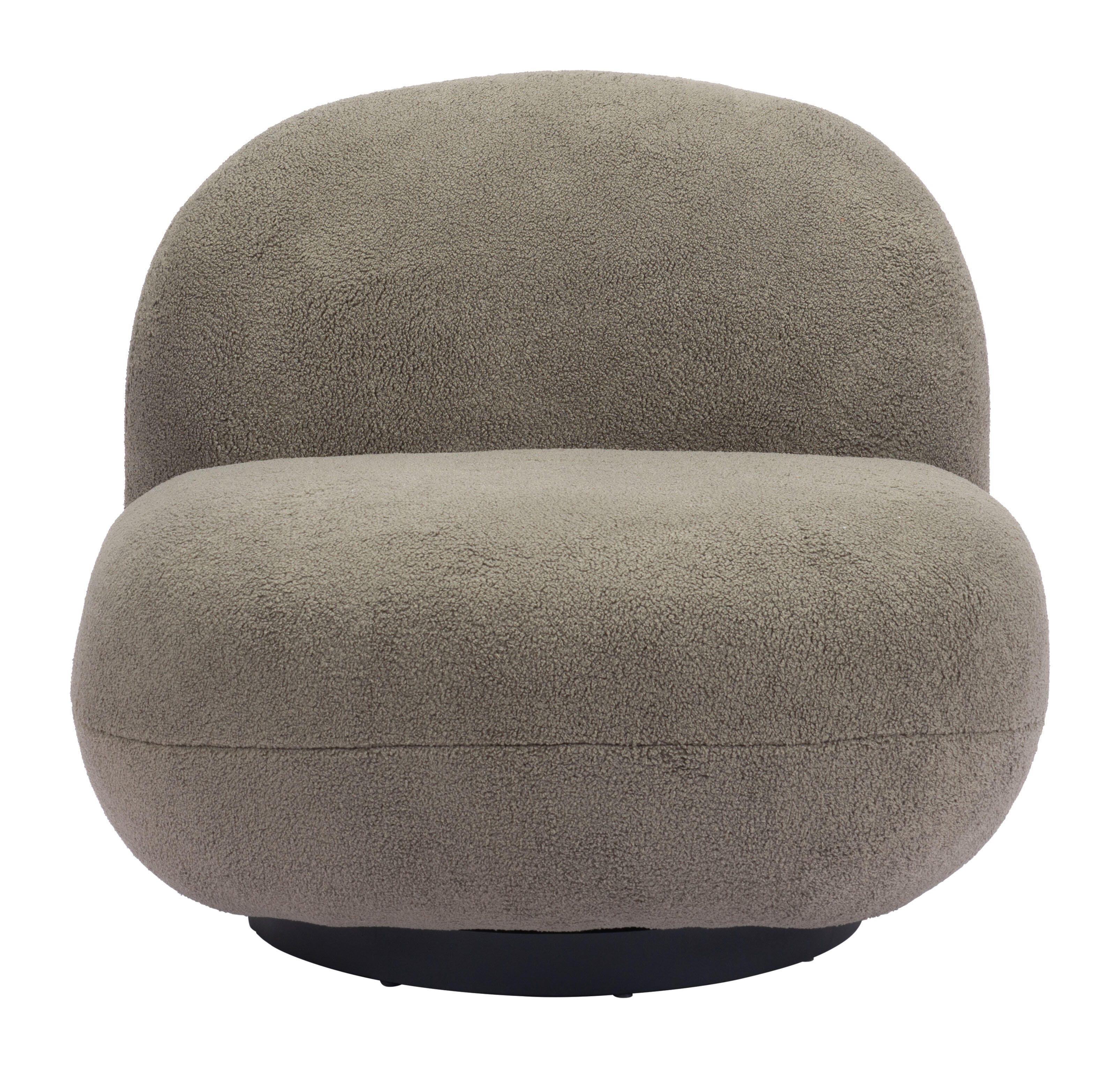 Erika Home Myanmar Swivel Accent Chair, Olive Green, large