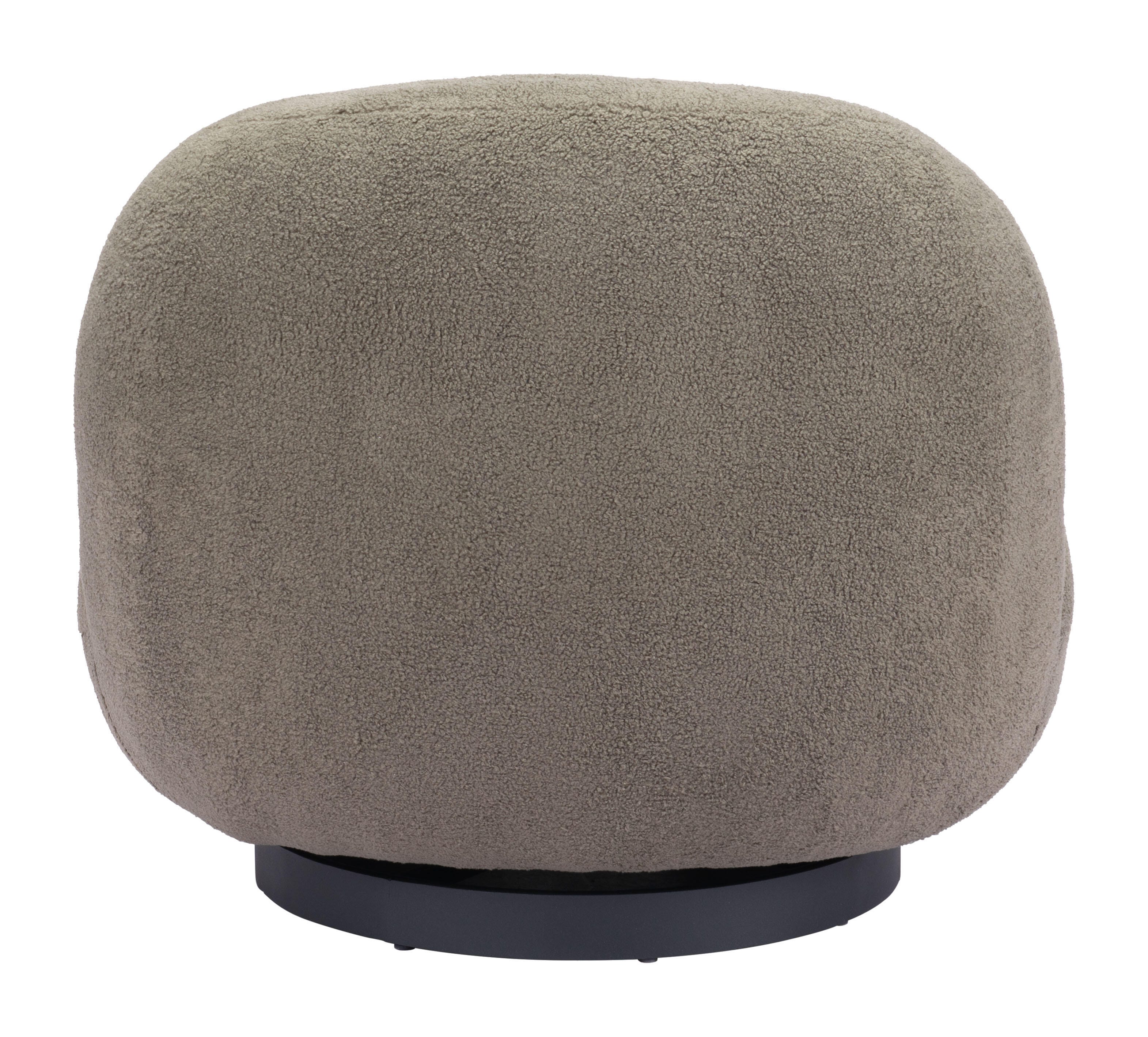 Erika Home Myanmar Swivel Accent Chair, Olive Green, large