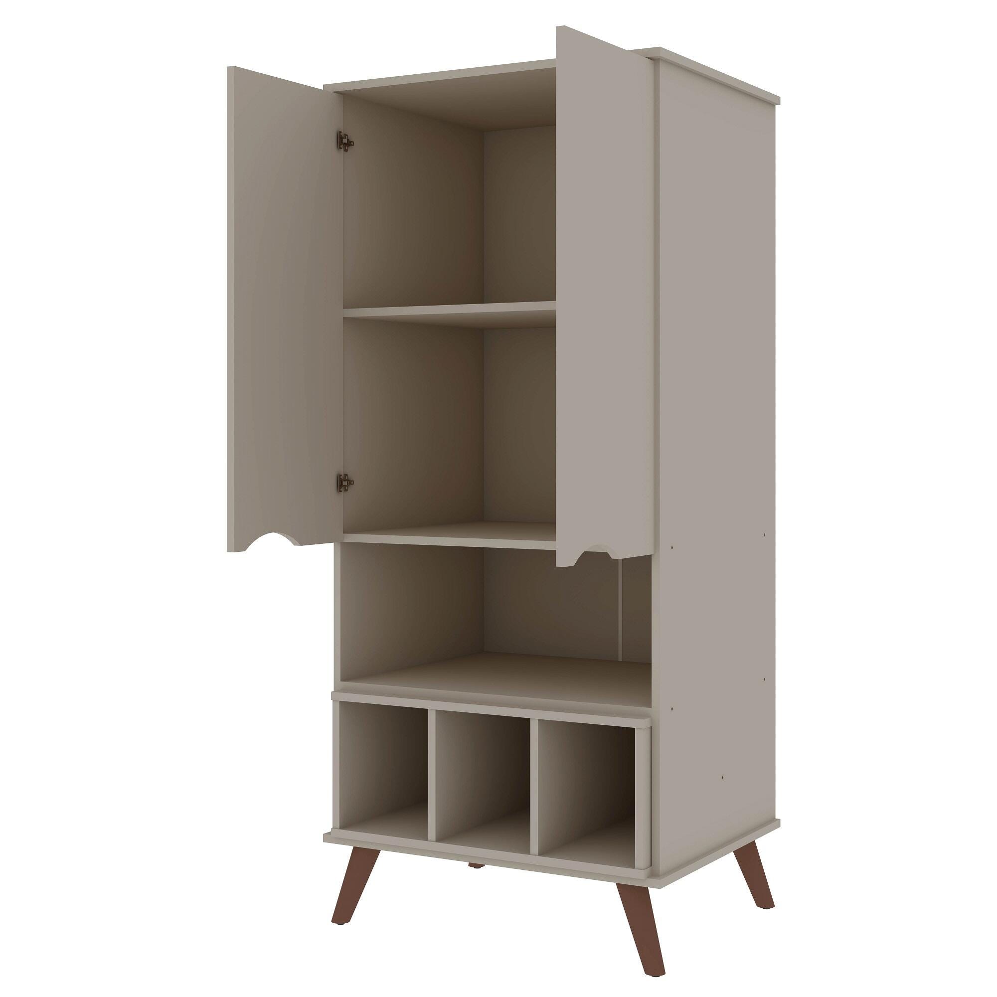 Manhattan Comfort Hampton 27" 6 Shelves Accent Cabinet, , large