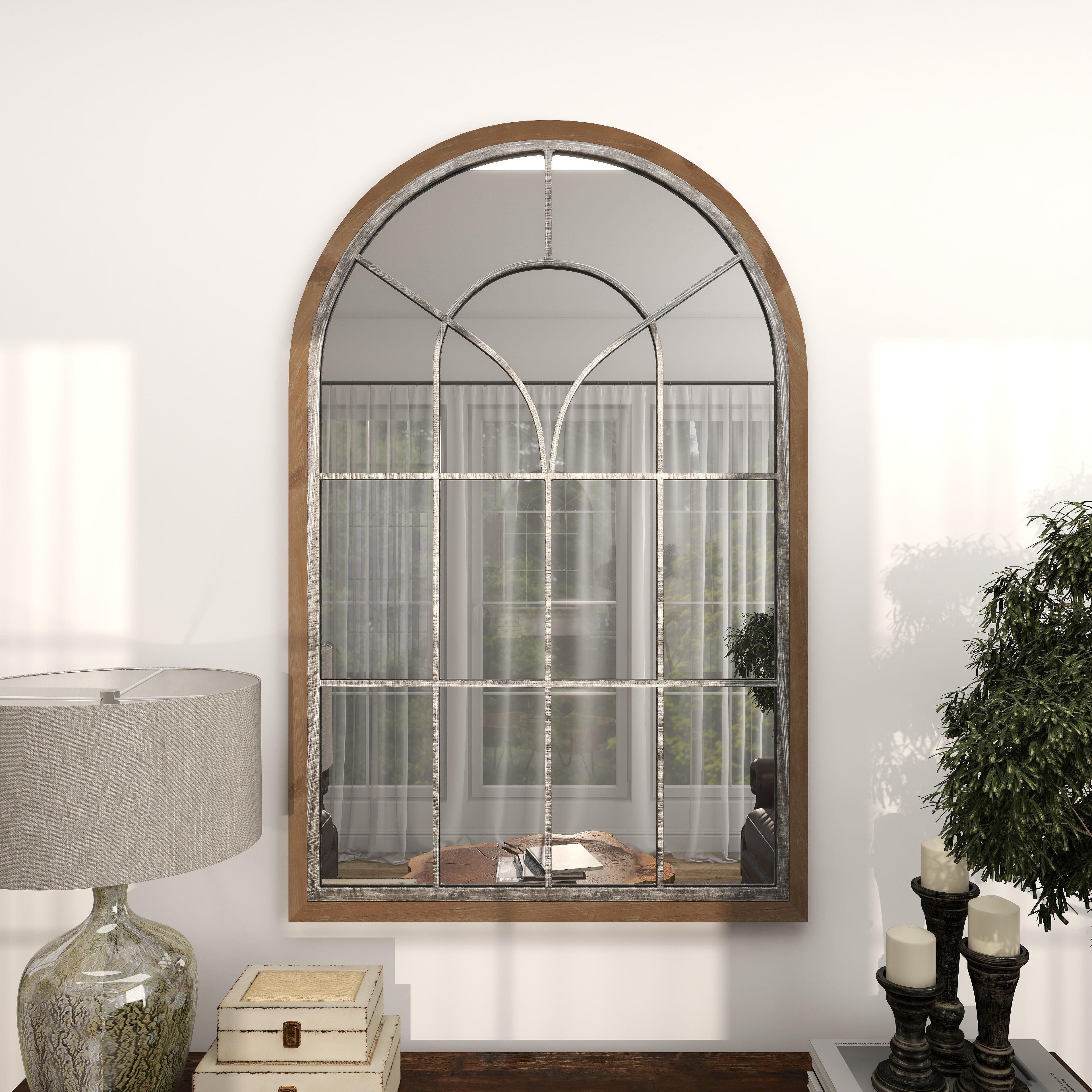 Bayberry Lane Window Pane Wall Mirror, , large