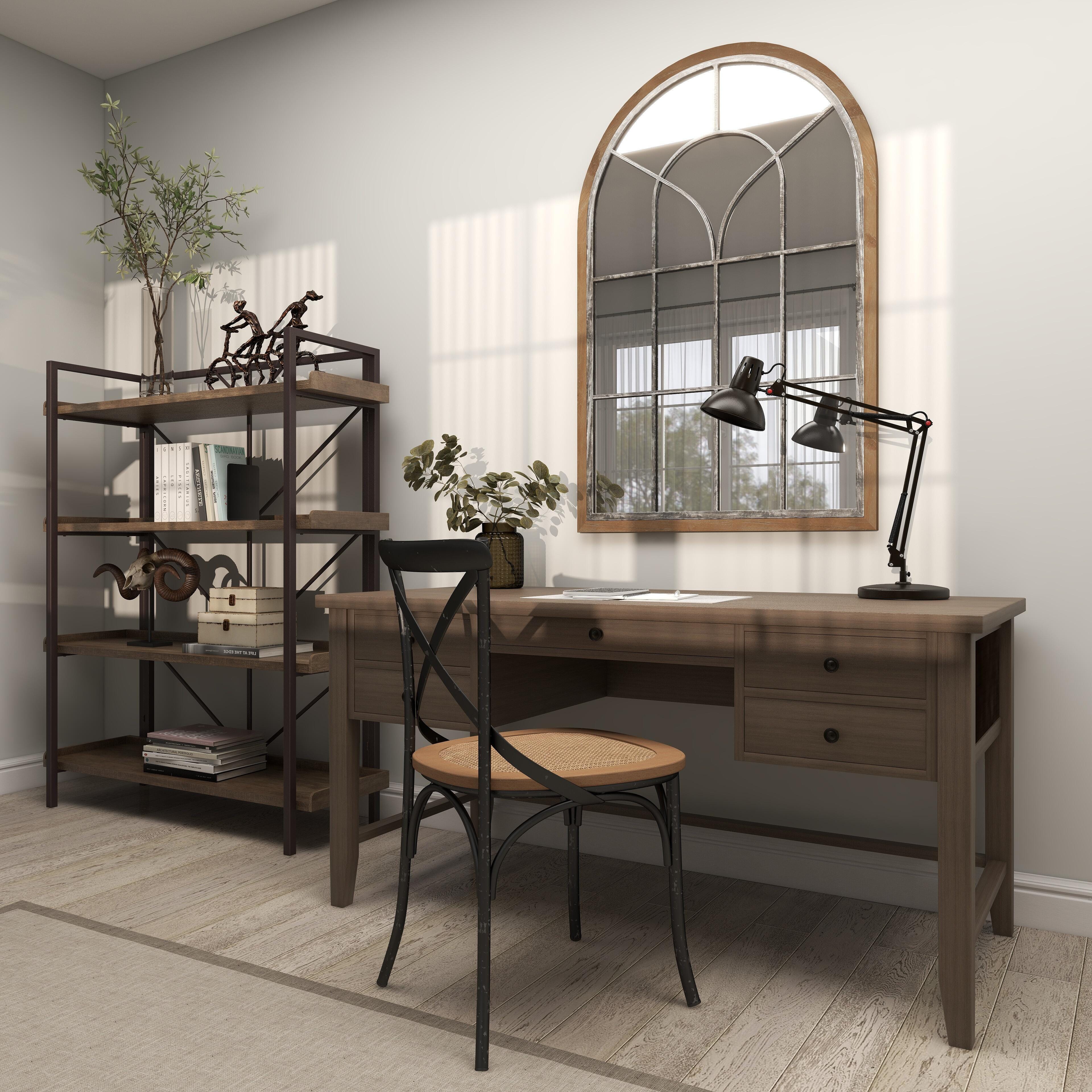 Bayberry Lane Window Pane Wall Mirror, , large