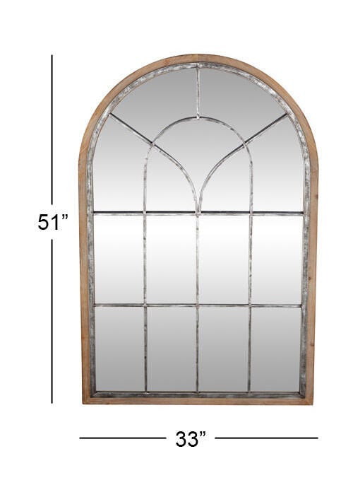 Bayberry Lane Window Pane Wall Mirror, , large