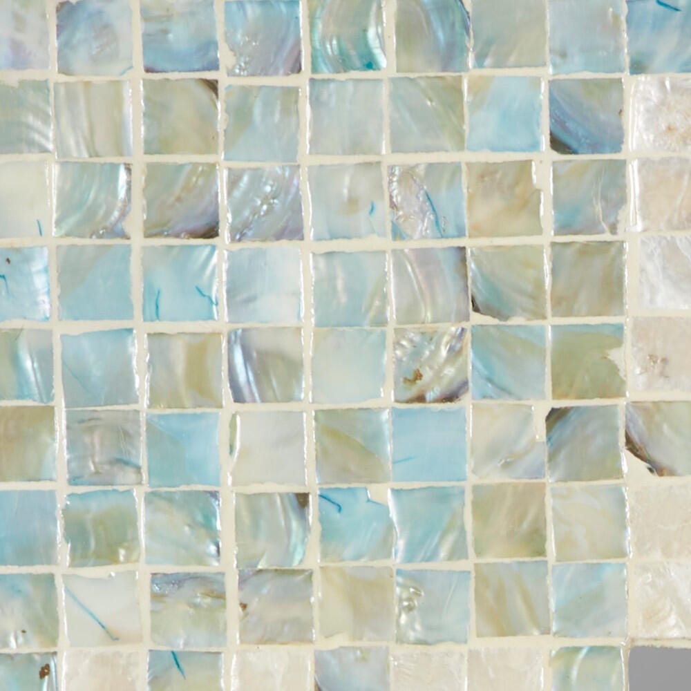 Bayberry Lane Coastal Mother of Pearl Wall Mirror, , swatch