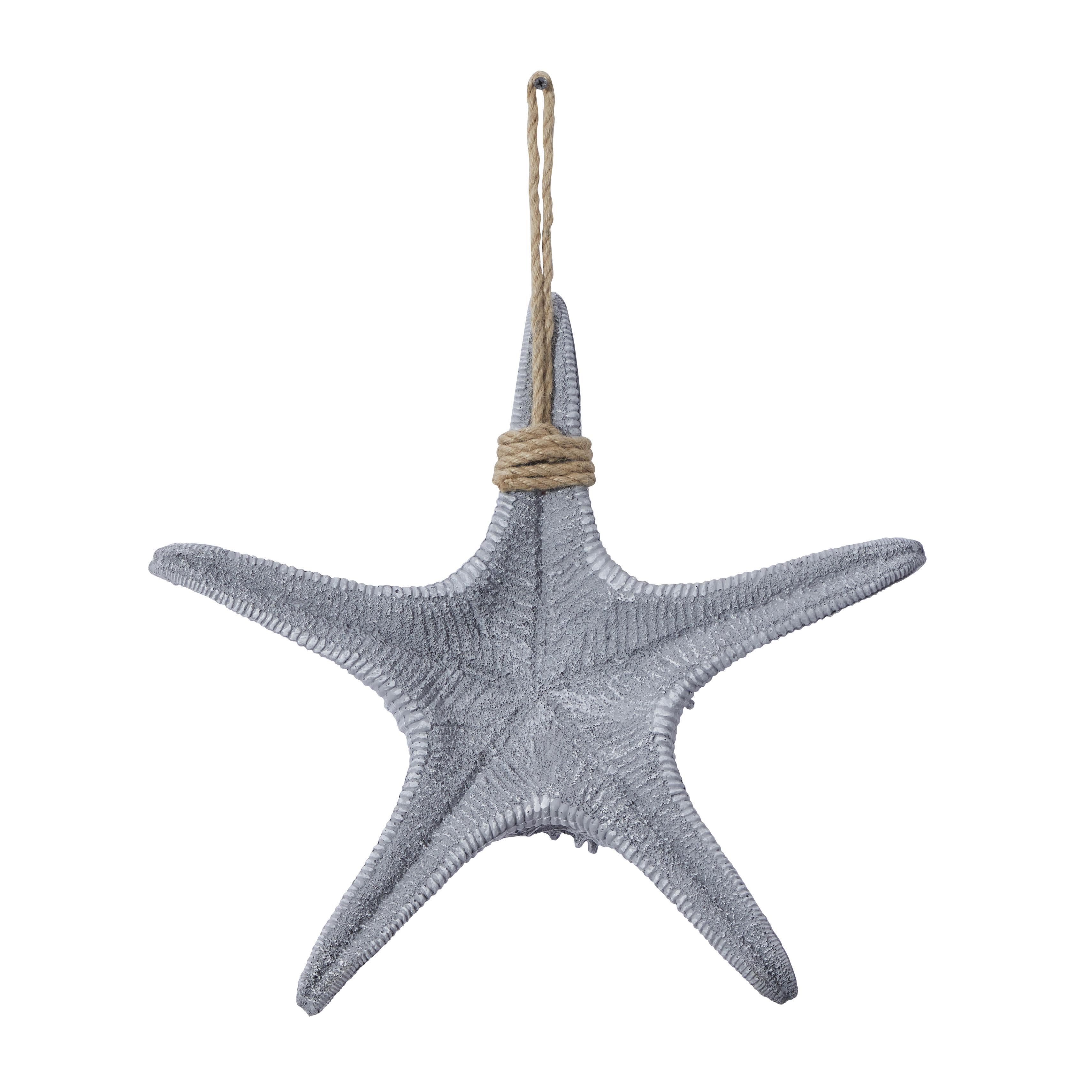 Bayberry Lane Starfish Wall Decor With Hanging Rope, , large