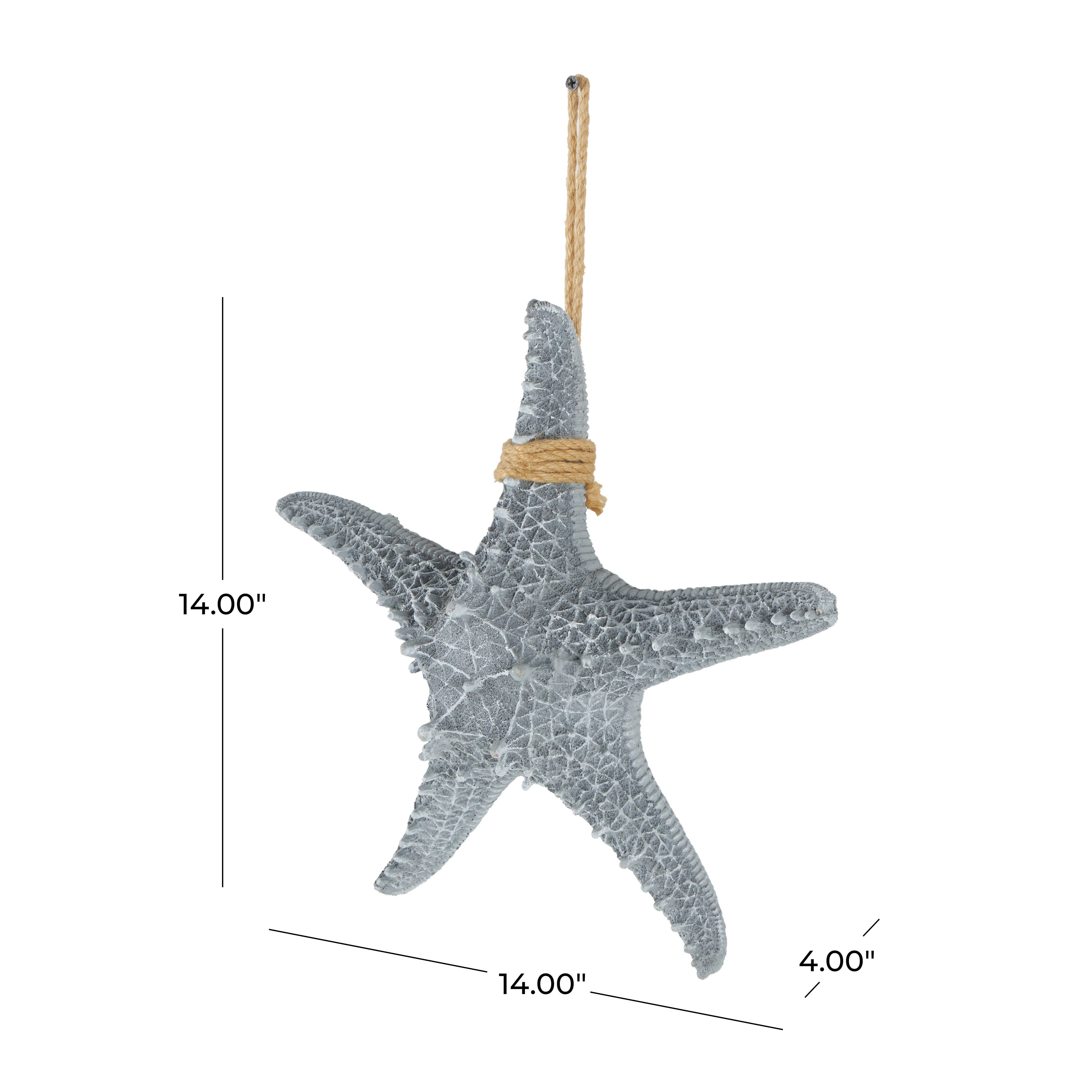 Bayberry Lane Starfish Home Wall Decor With Hanging Rope, , large