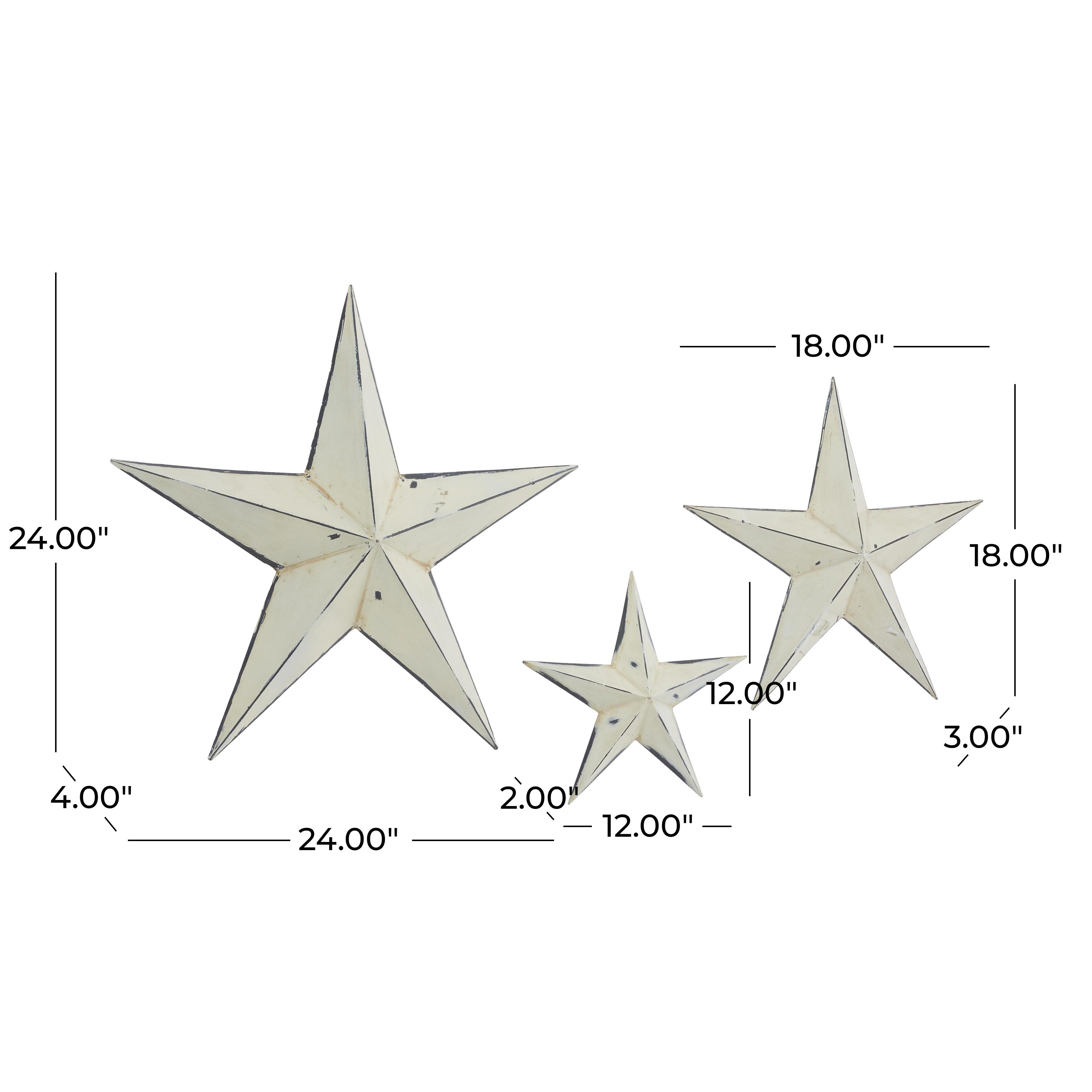 Bayberry Lane Star Wall Decor (Set of 3), , large