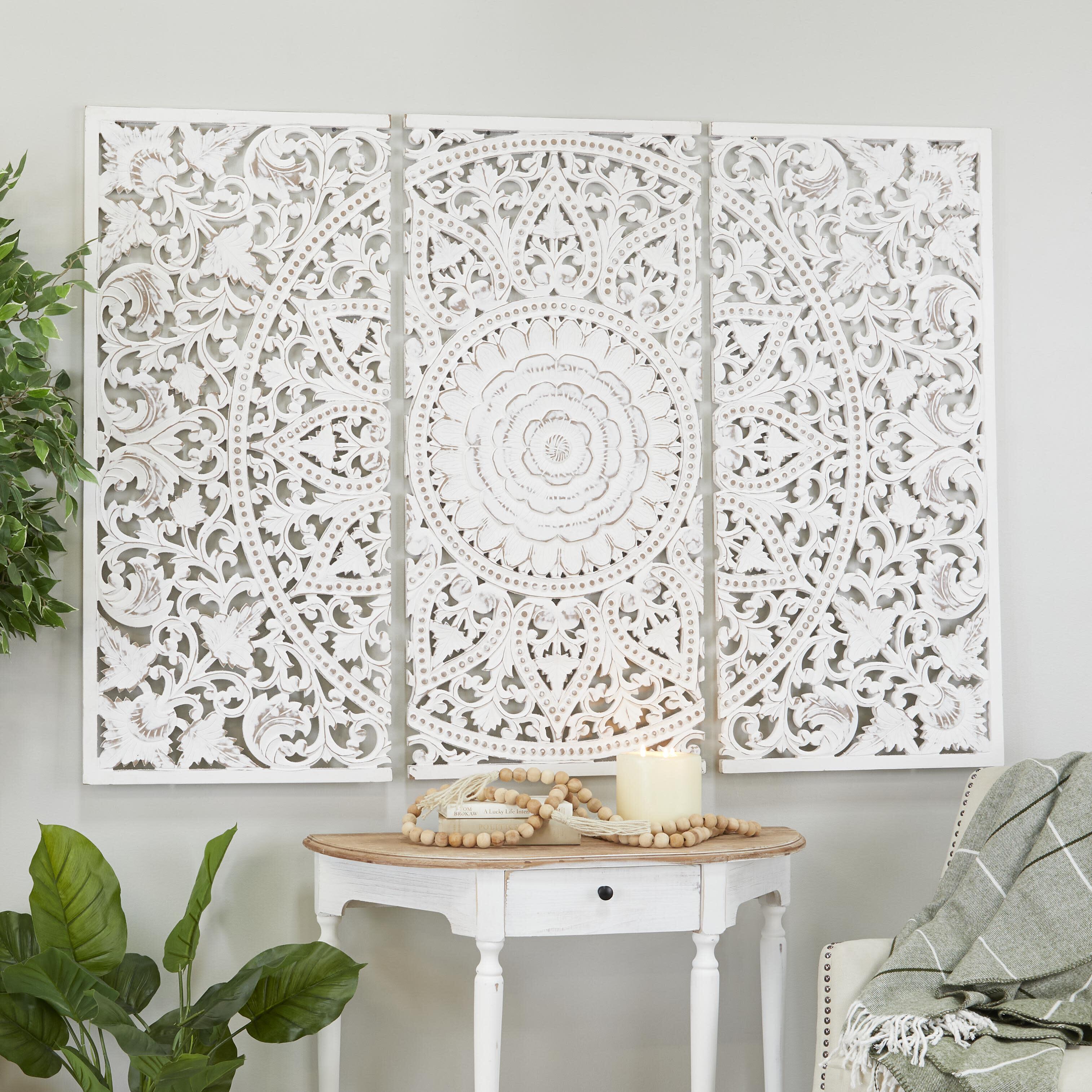 Bayberry Lane Handmade Wall Decor with Mandala Design Set, , rollover