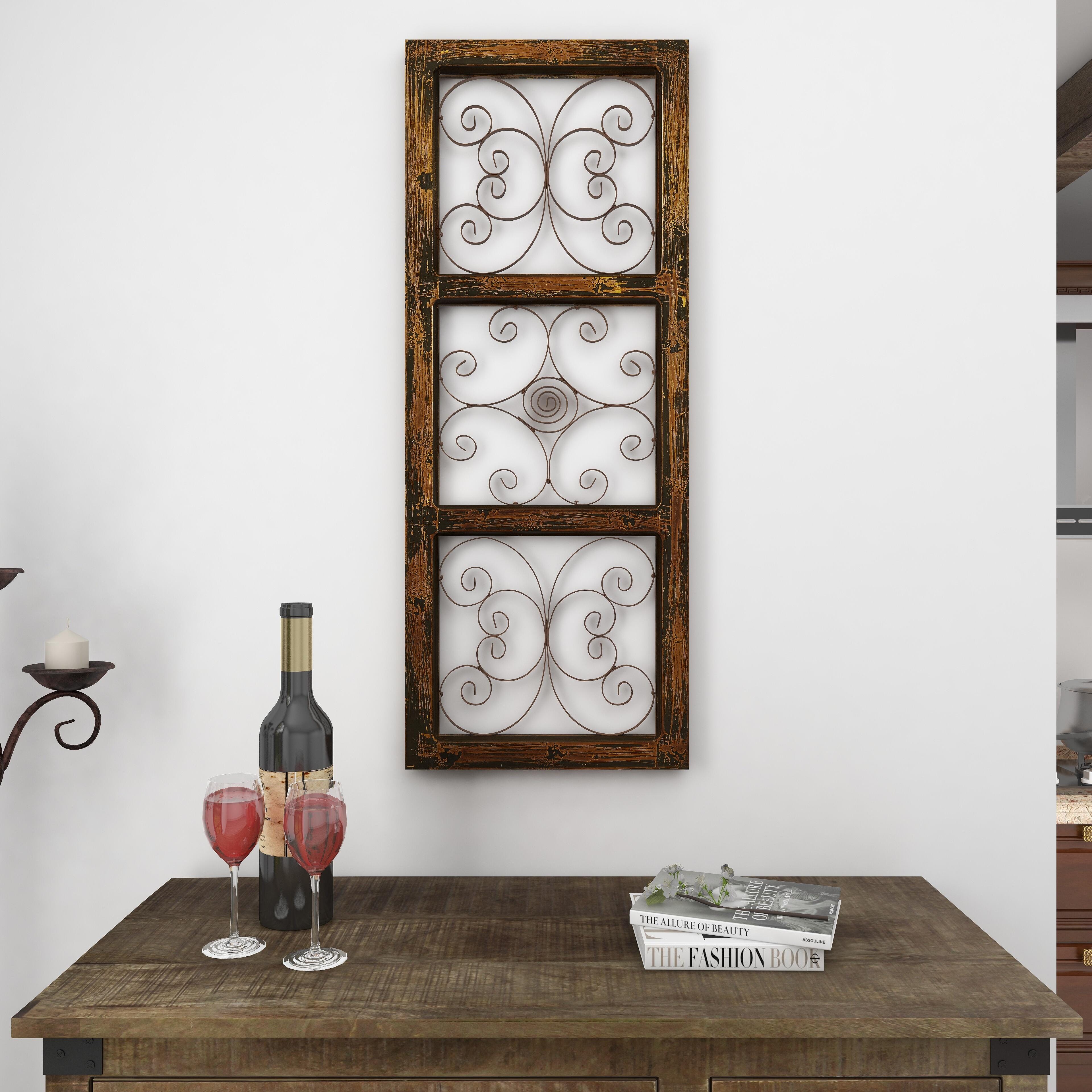 Bayberry Lane Distressed Scroll  Wall Decor, , large