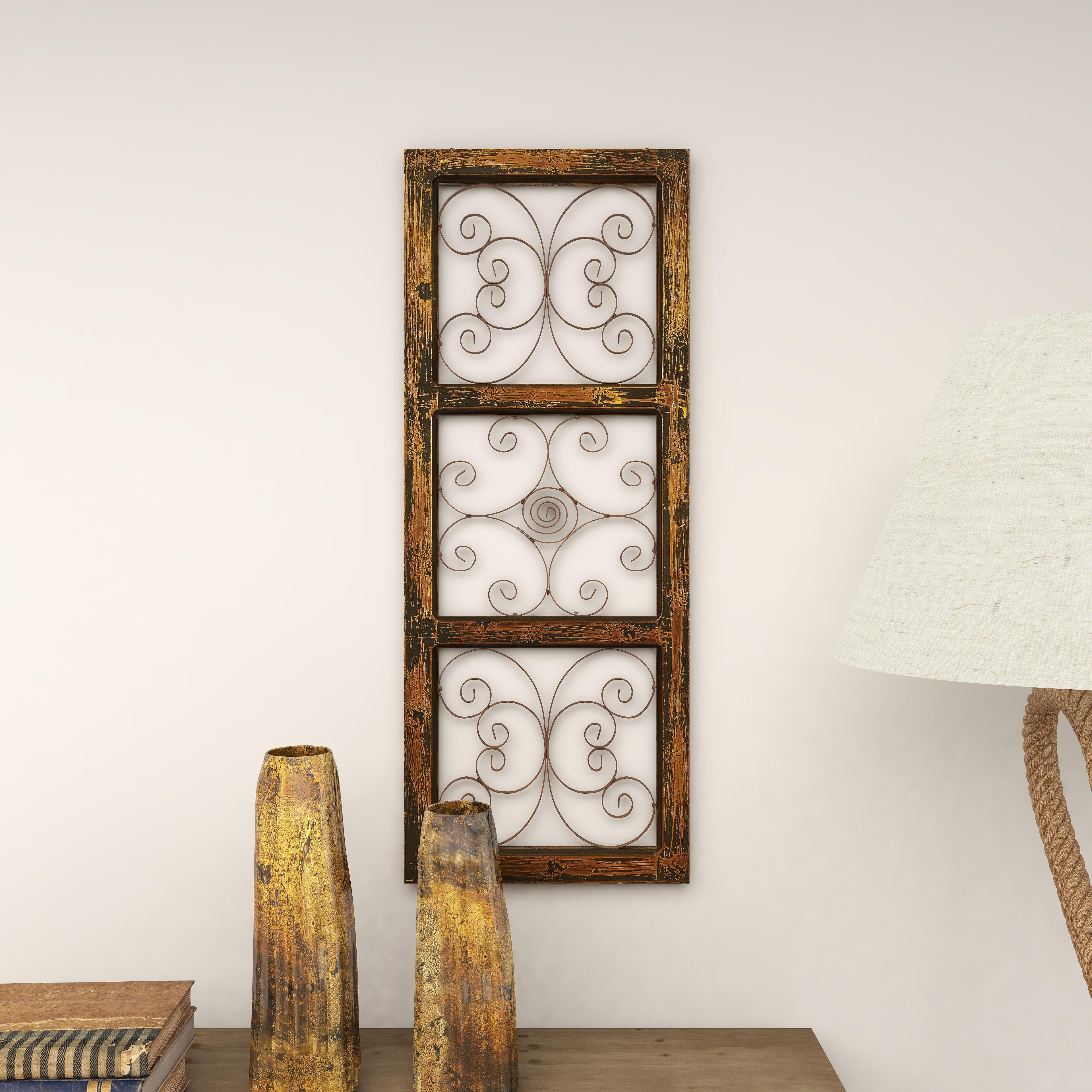 Bayberry Lane Distressed Scroll  Wall Decor, , large