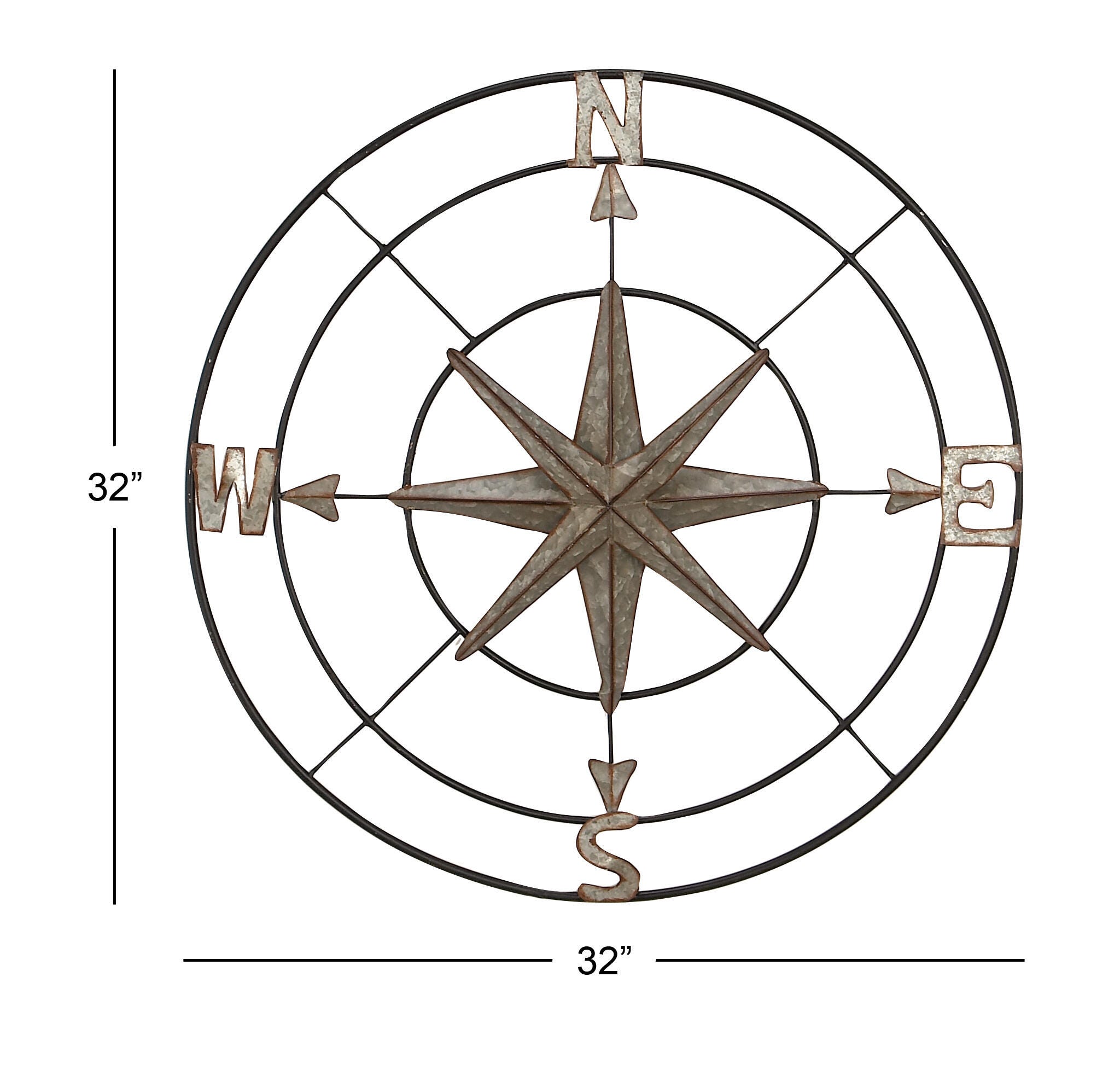 Bayberry Lane Compass Wall Decor, , large