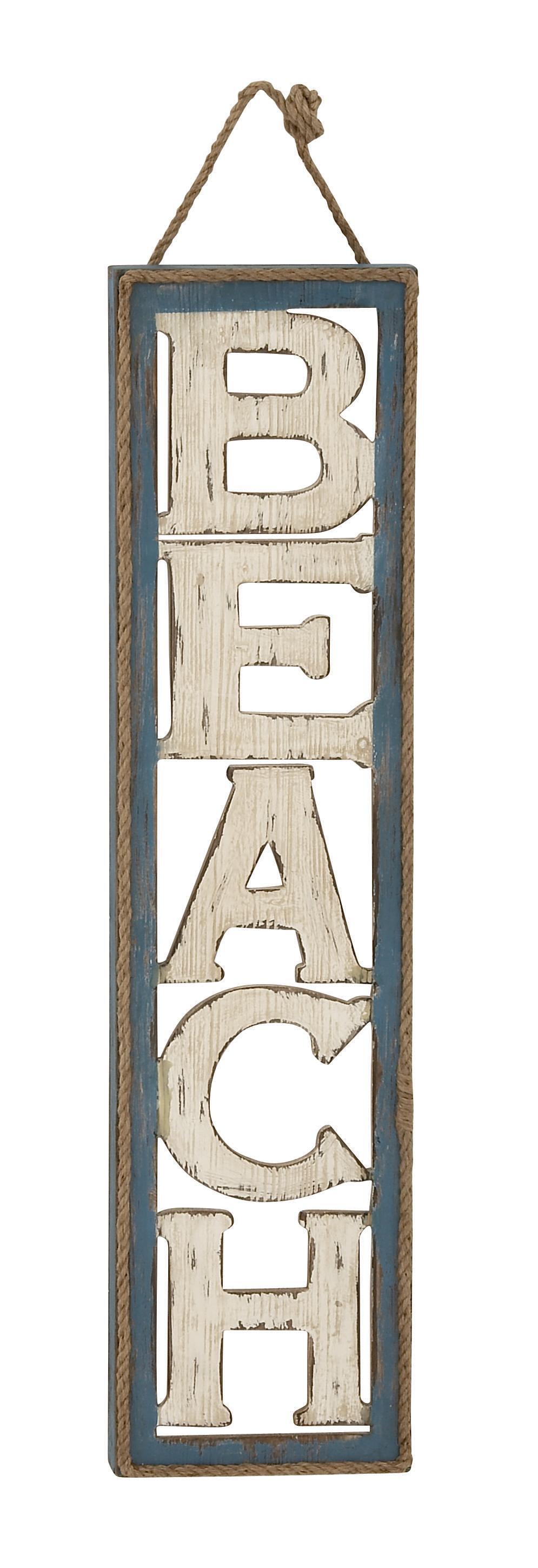 Bayberry Lane Beach Sign Wall Decor, , large