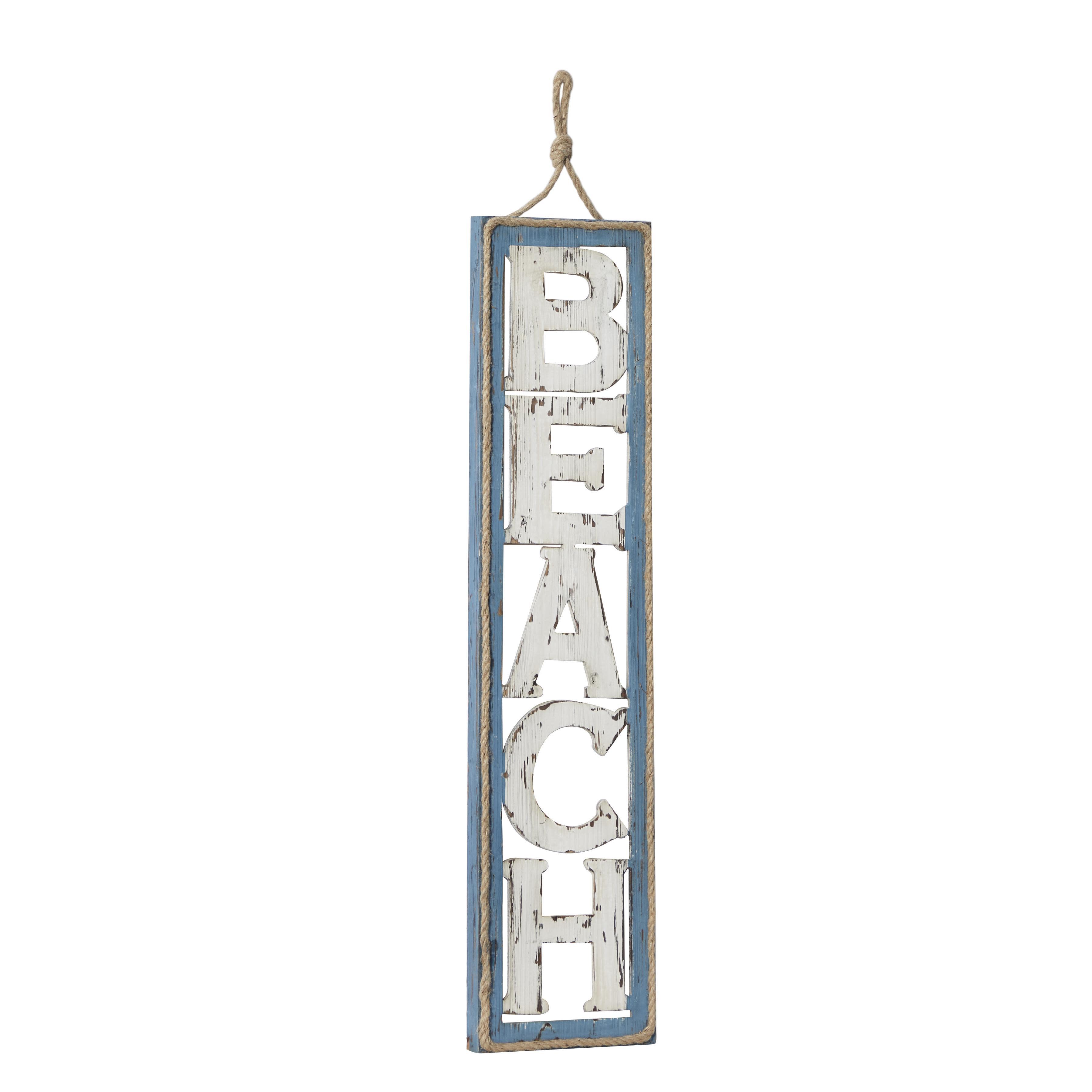 Bayberry Lane Beach Sign Wall Decor, , large