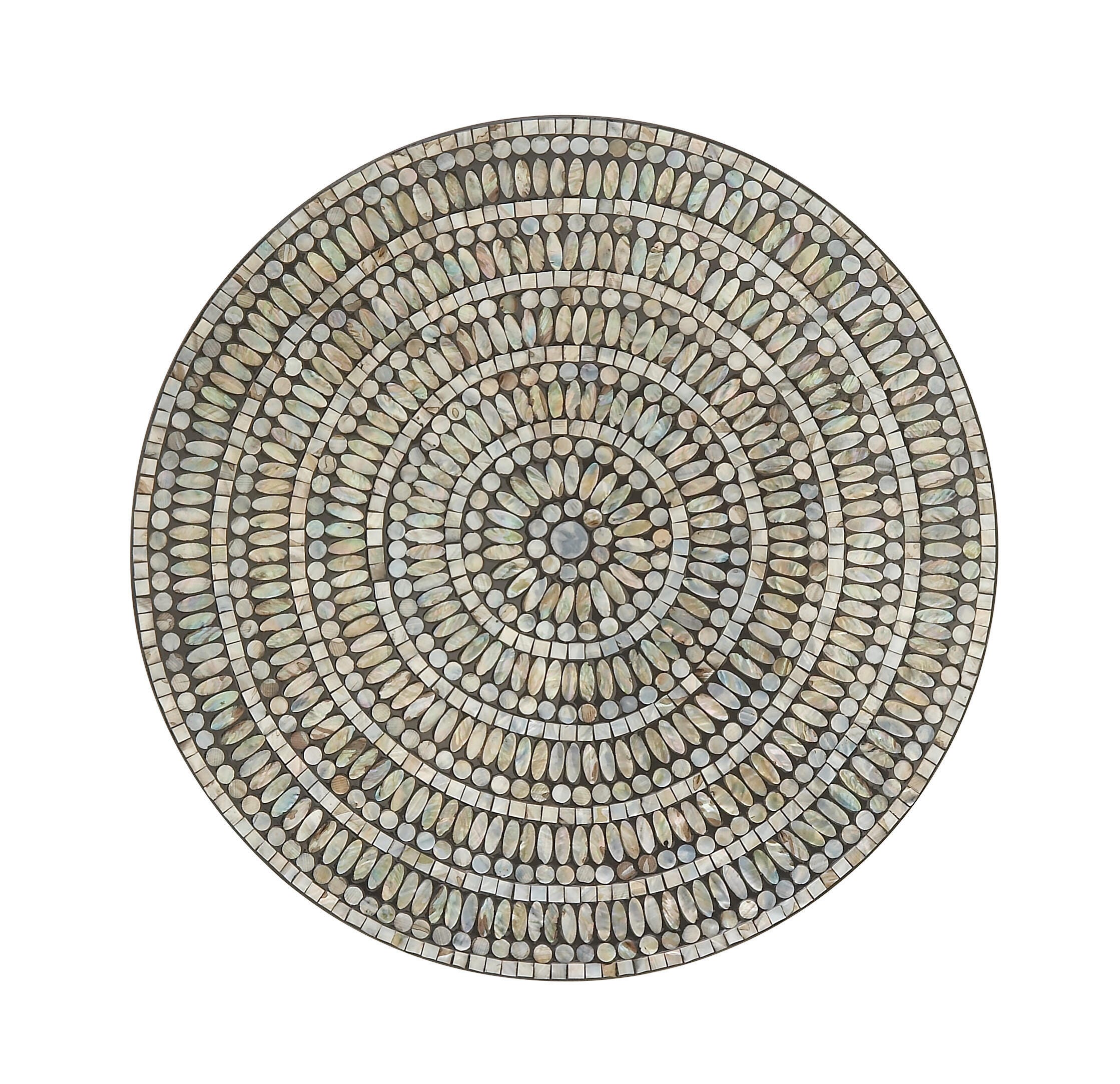 Bayberry Lane Mother of Pearl Plate Wall Decor 27" x 3" x 27", , large