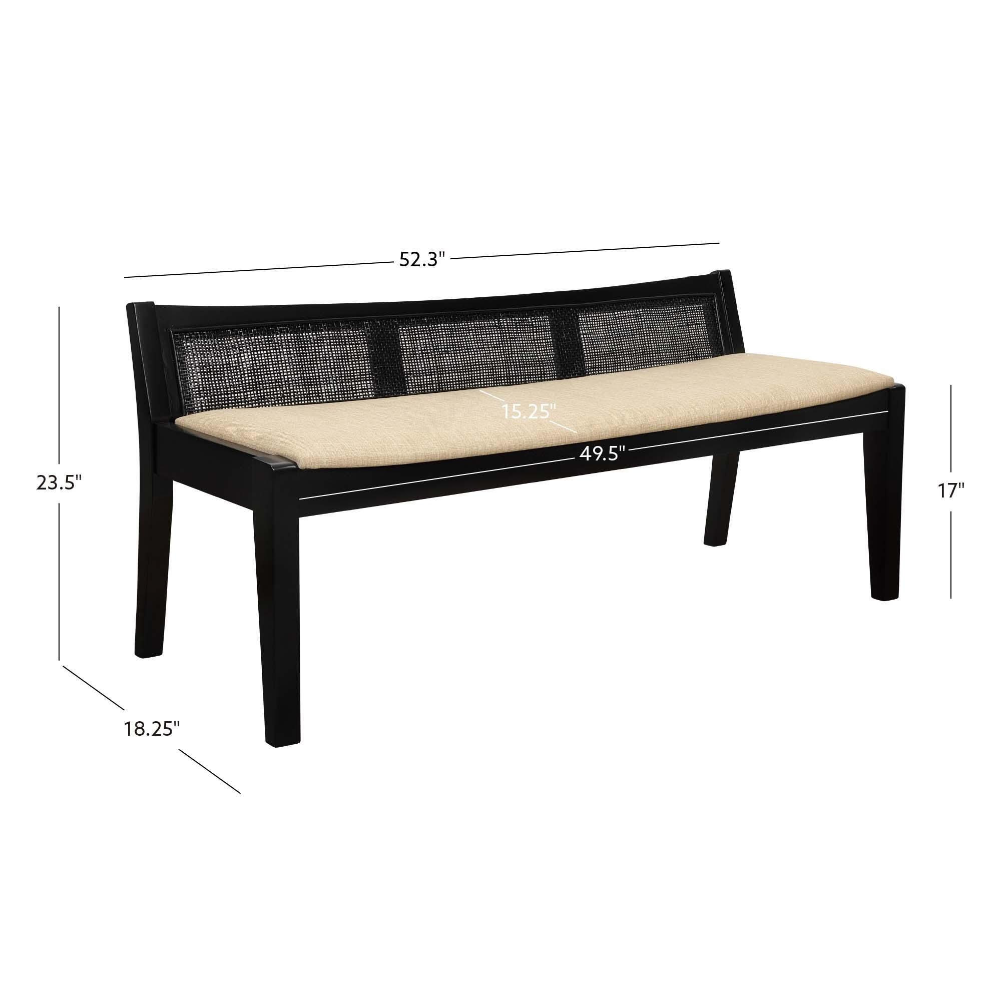 Linon Pacey Low Back Bench, , large