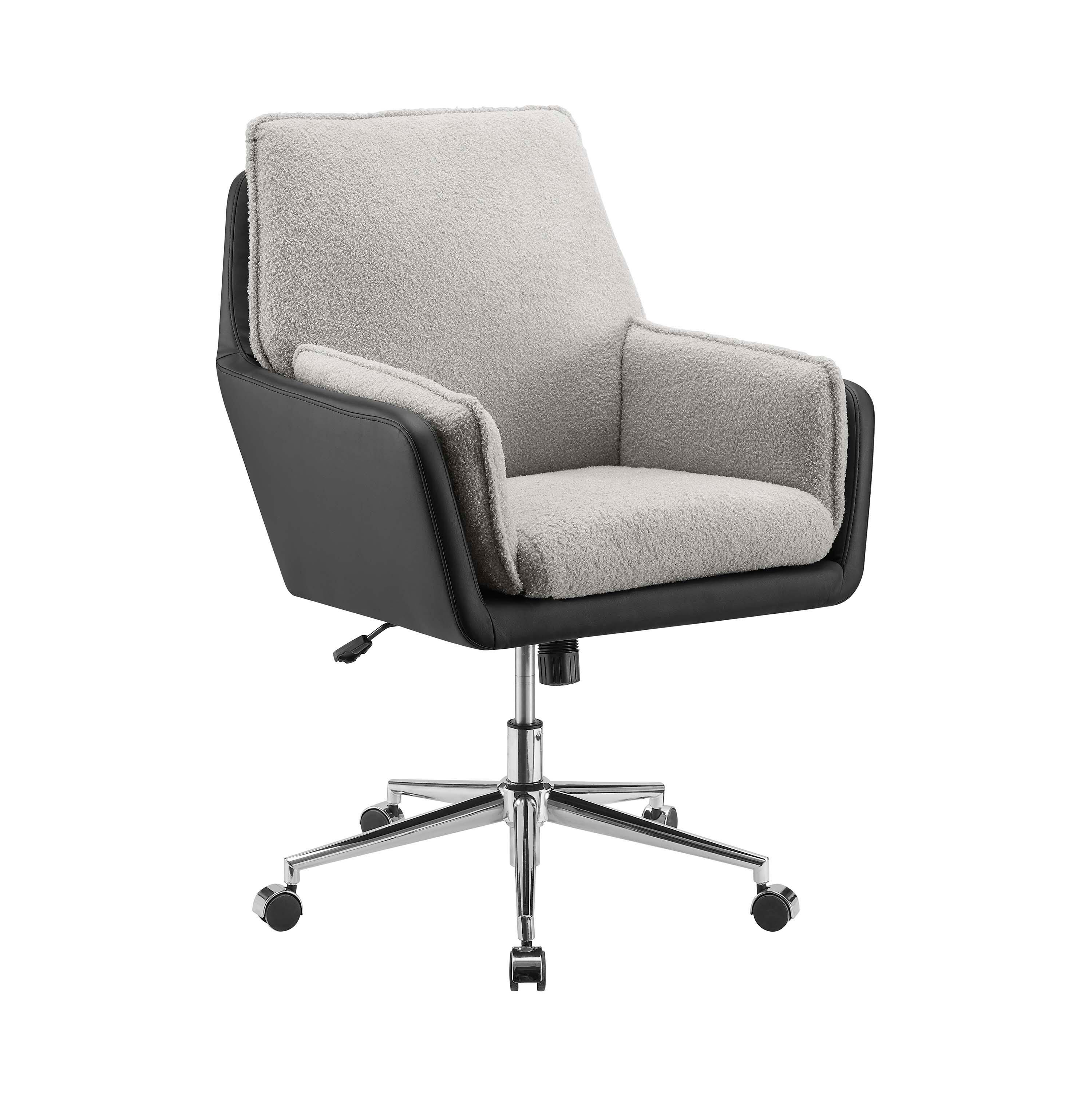 Linon Chaz Swivel Chair, Gray, large