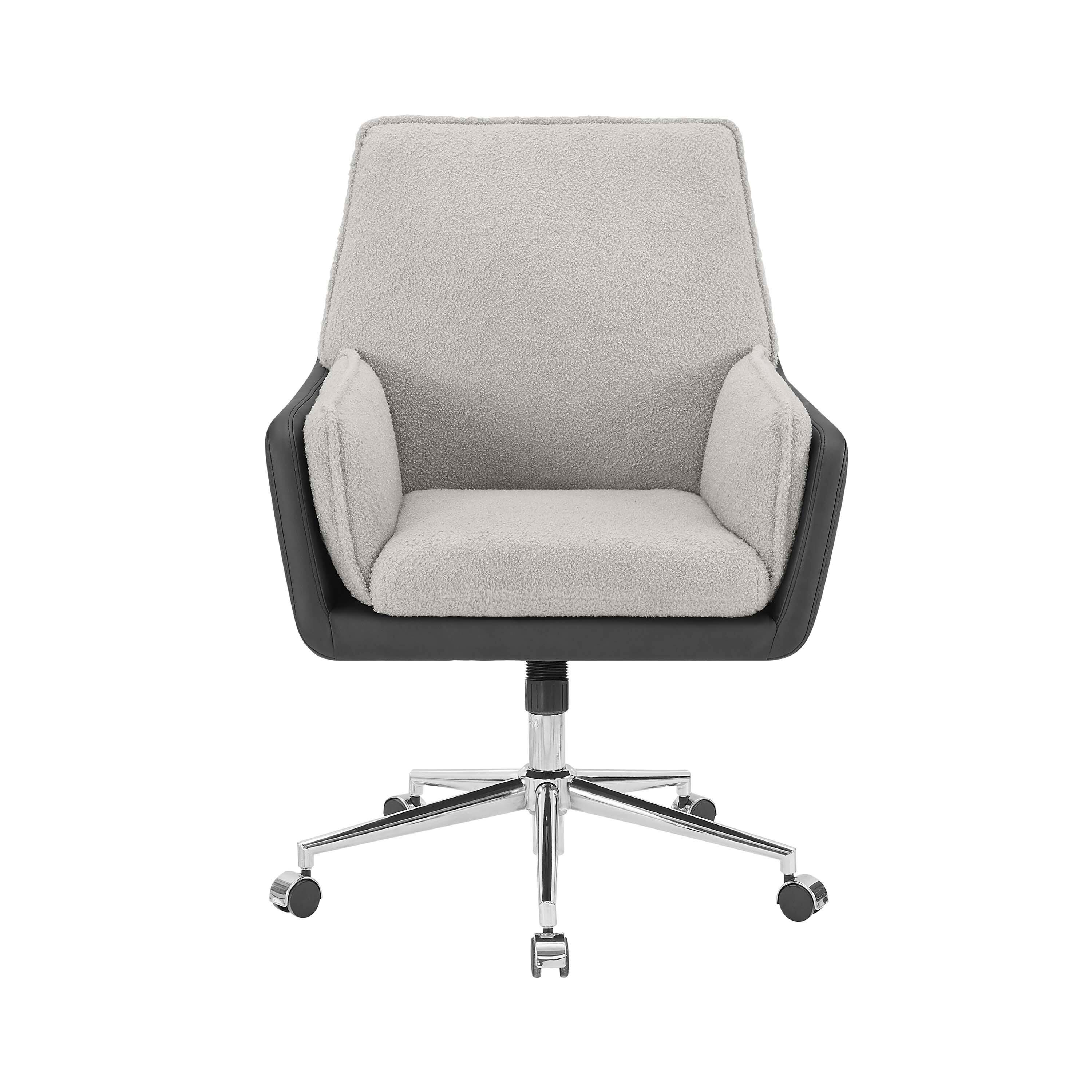 Linon Chaz Swivel Chair, Gray, large