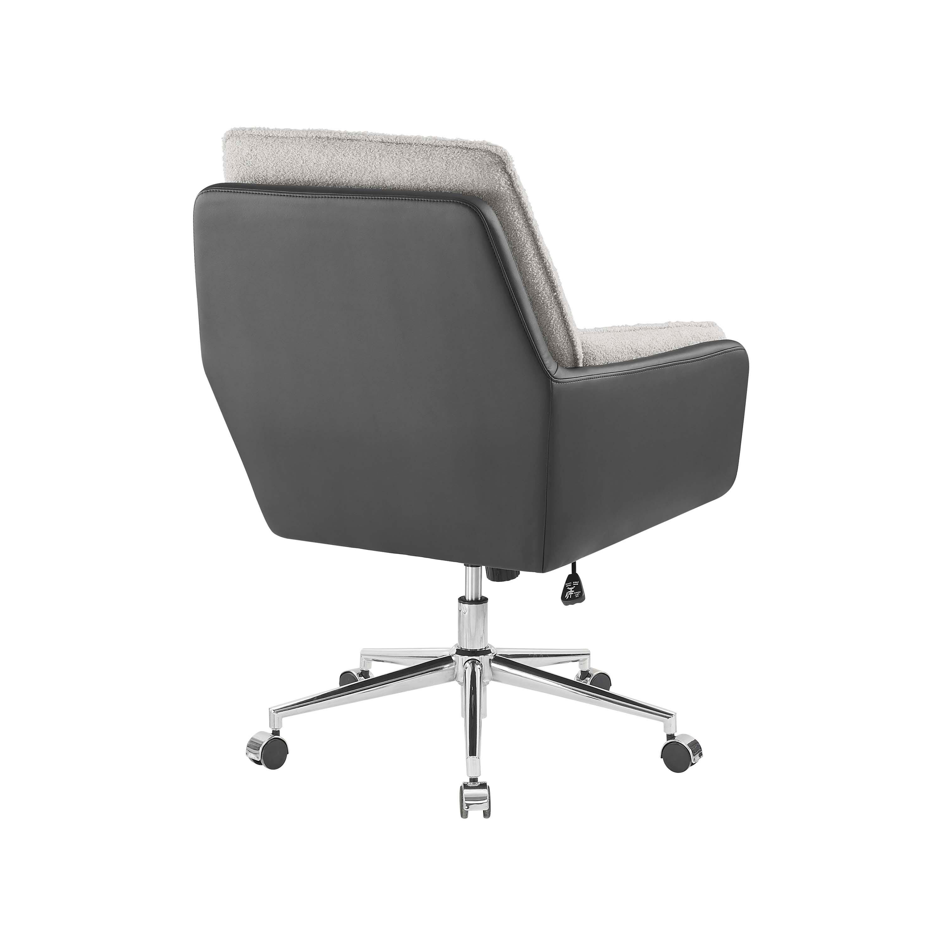 Linon Chaz Swivel Chair, Gray, large