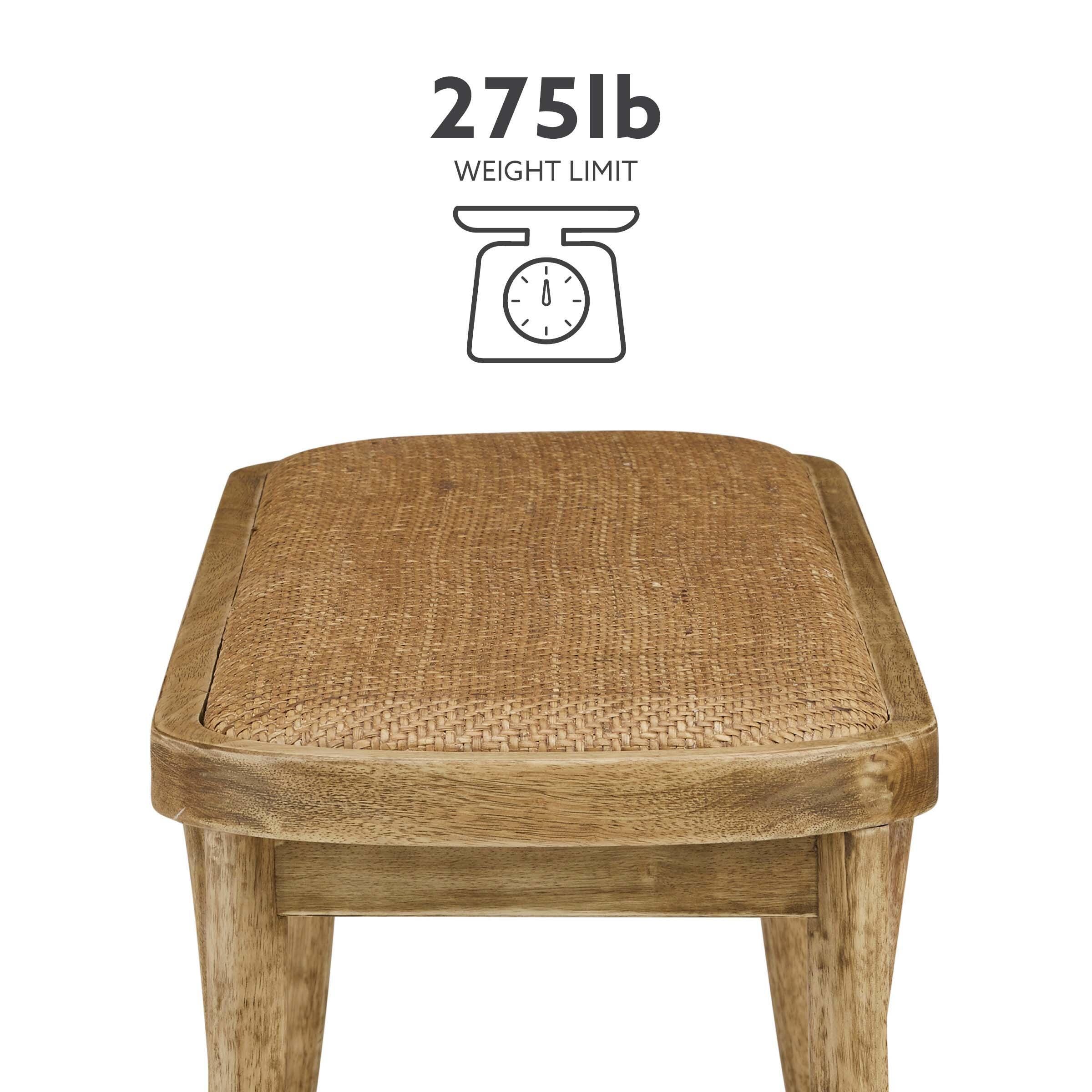 Linon Coralia Bench, Brown, large