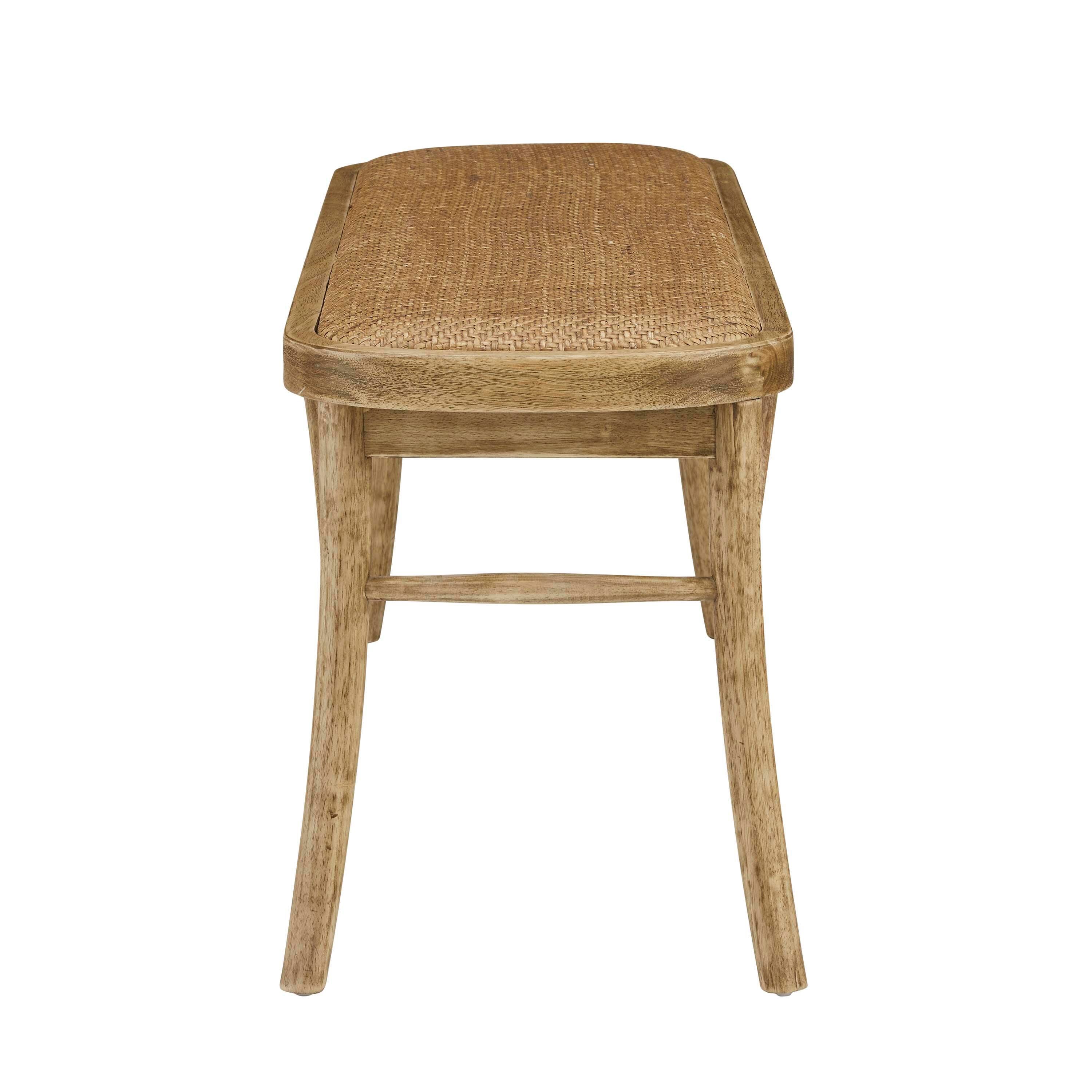 Linon Coralia Bench, Brown, large
