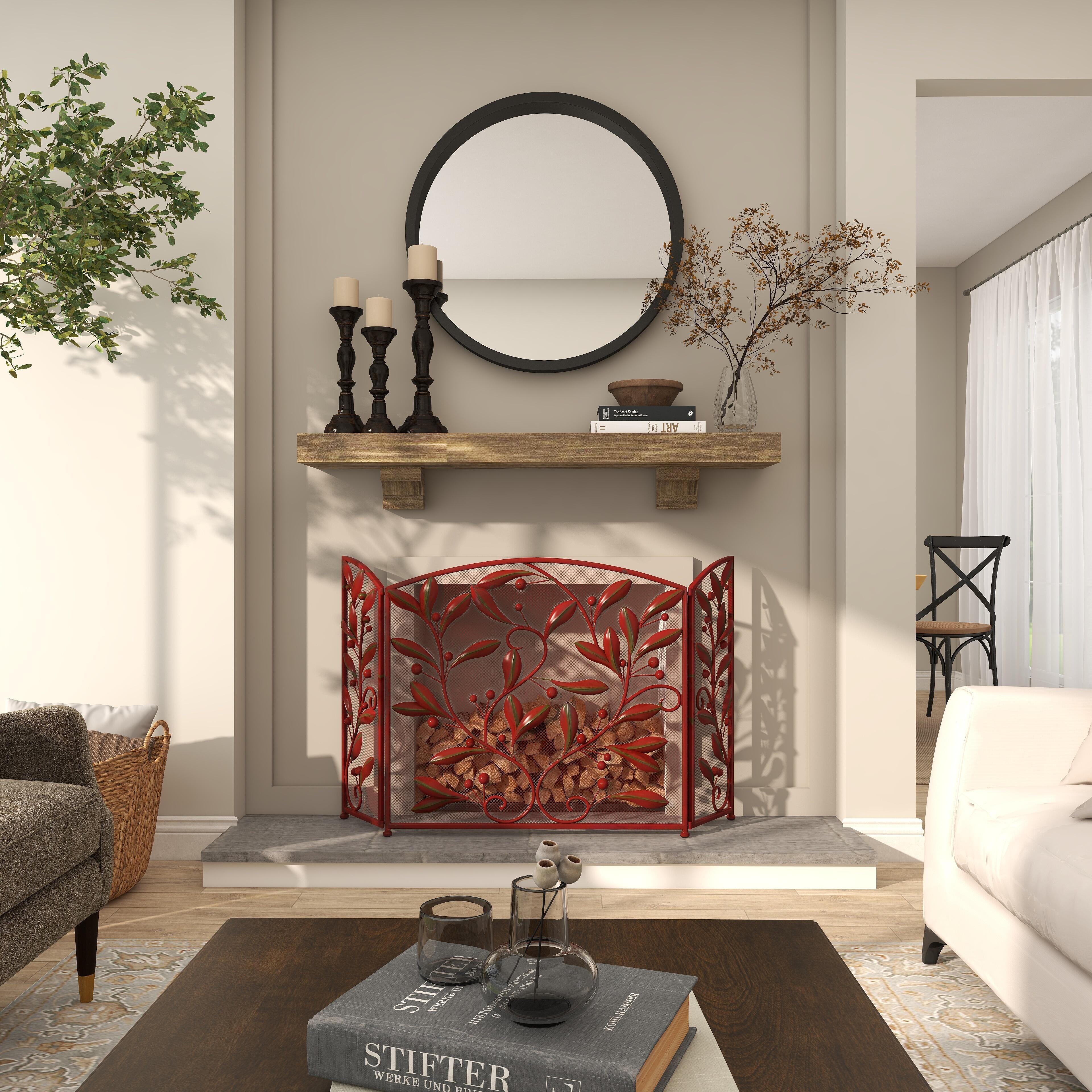 Bayberry Lane 45" x 30" Fireplace Screen, , large