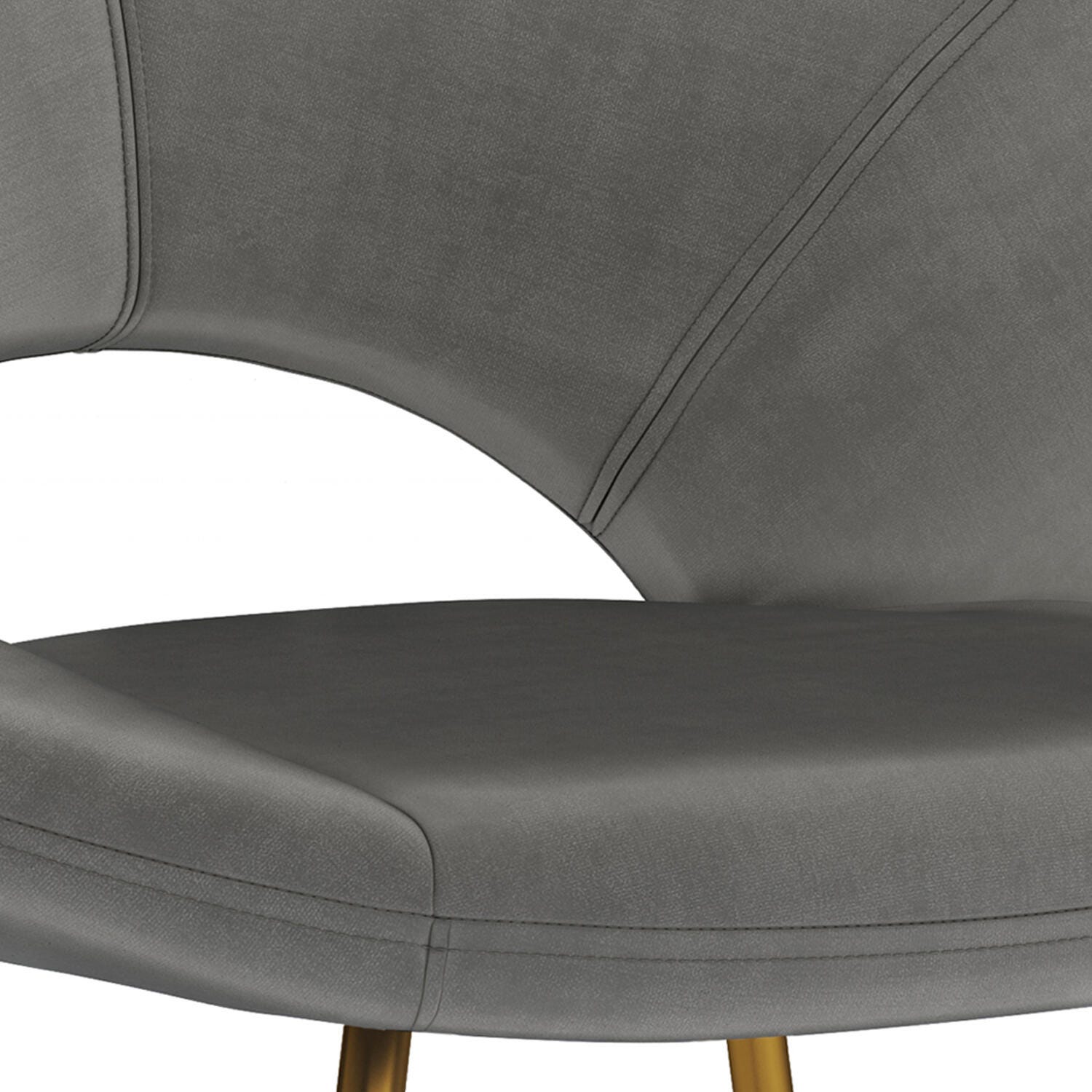 Simpli Home Barrett Accent Chair, Gray, large