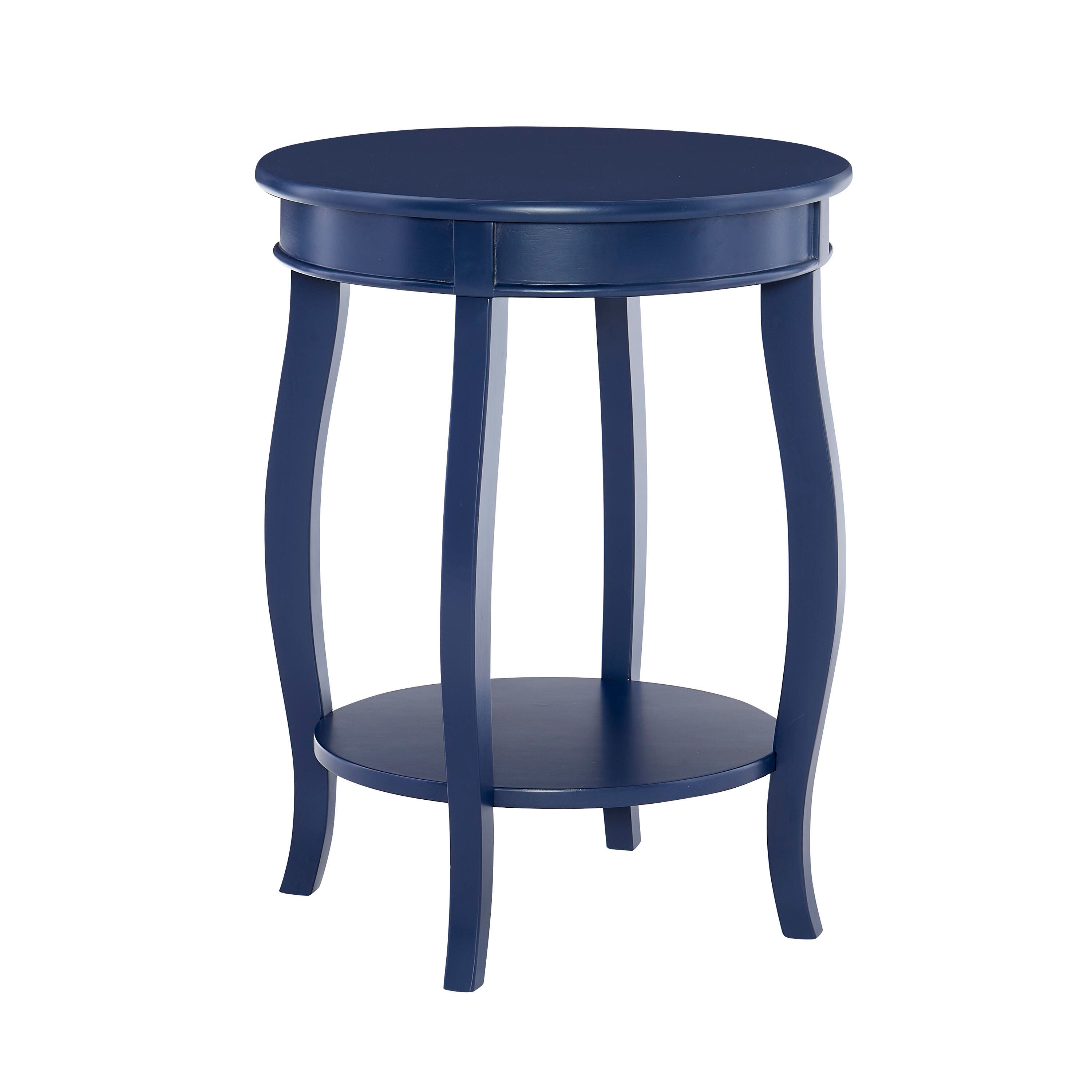 Linon Miller Side Table, Navy, large