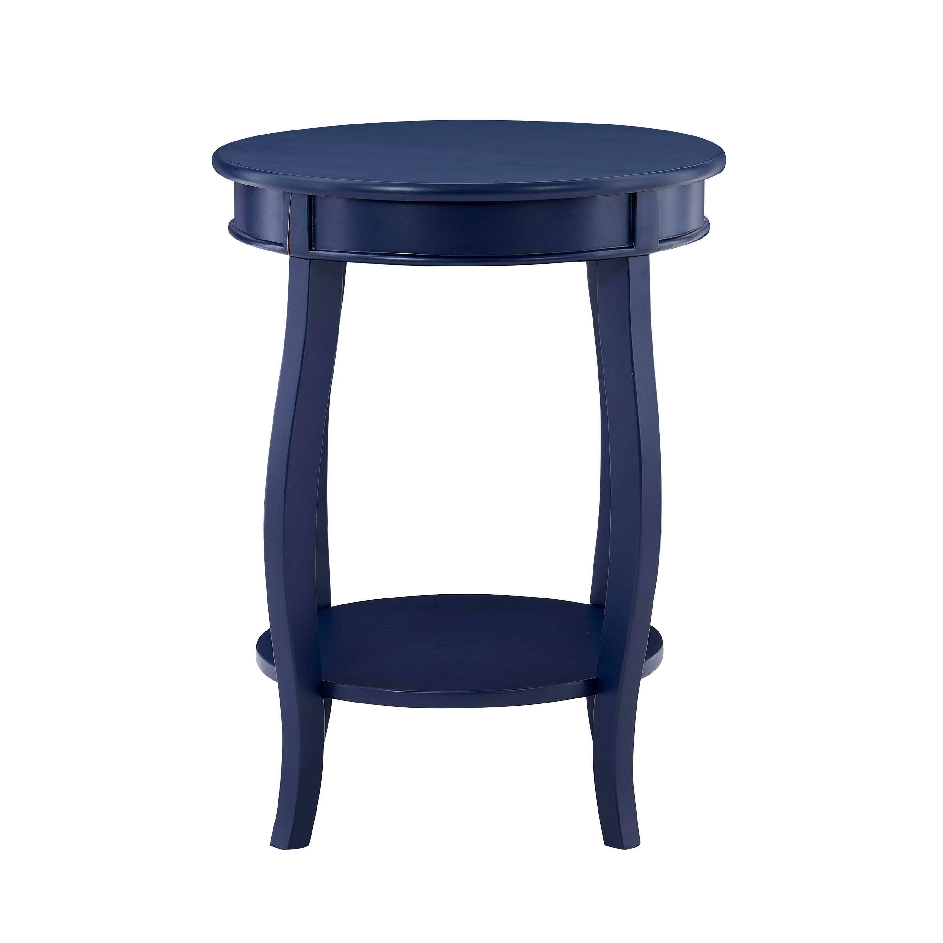 Linon Miller Side Table, Navy, large
