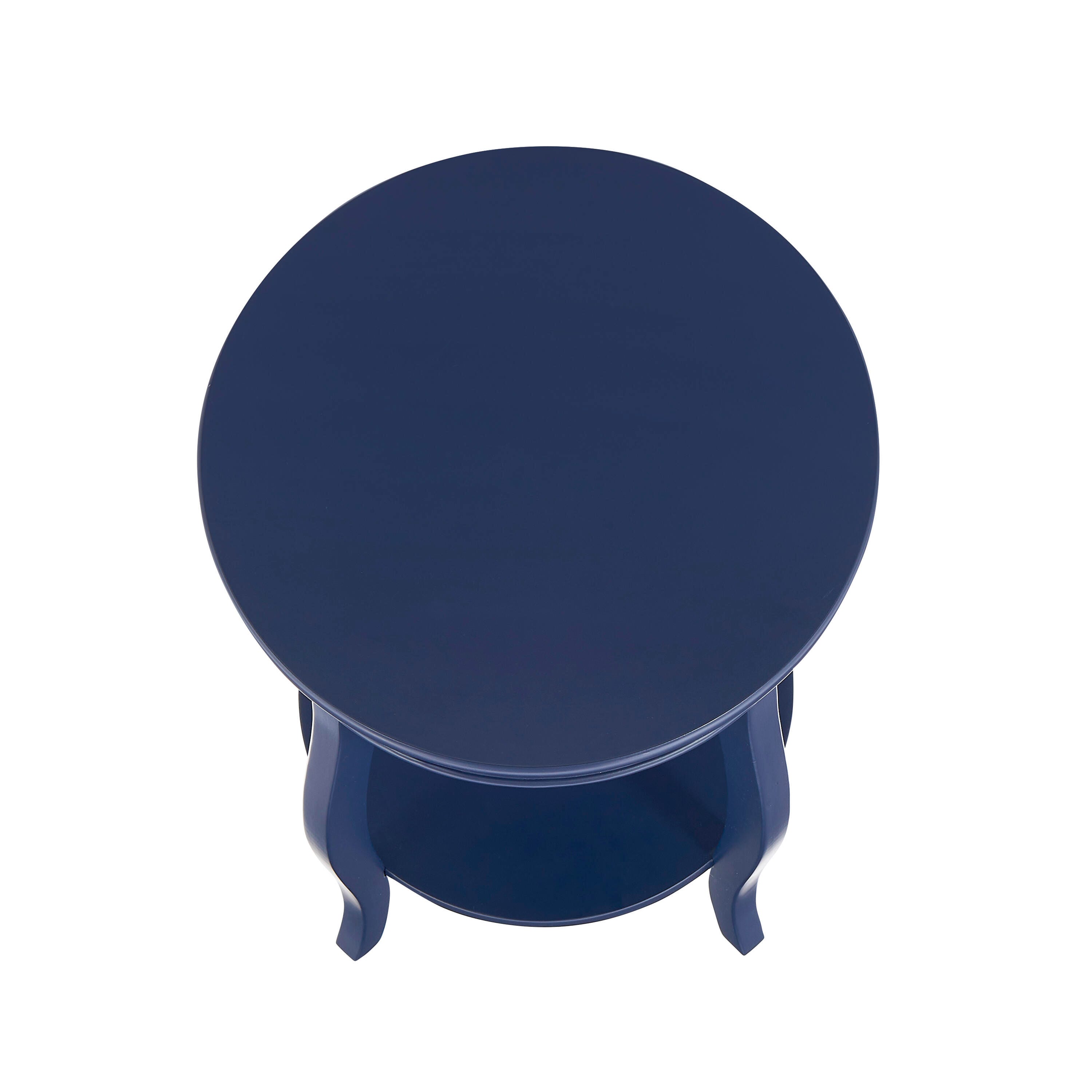 Linon Miller Side Table, Navy, large