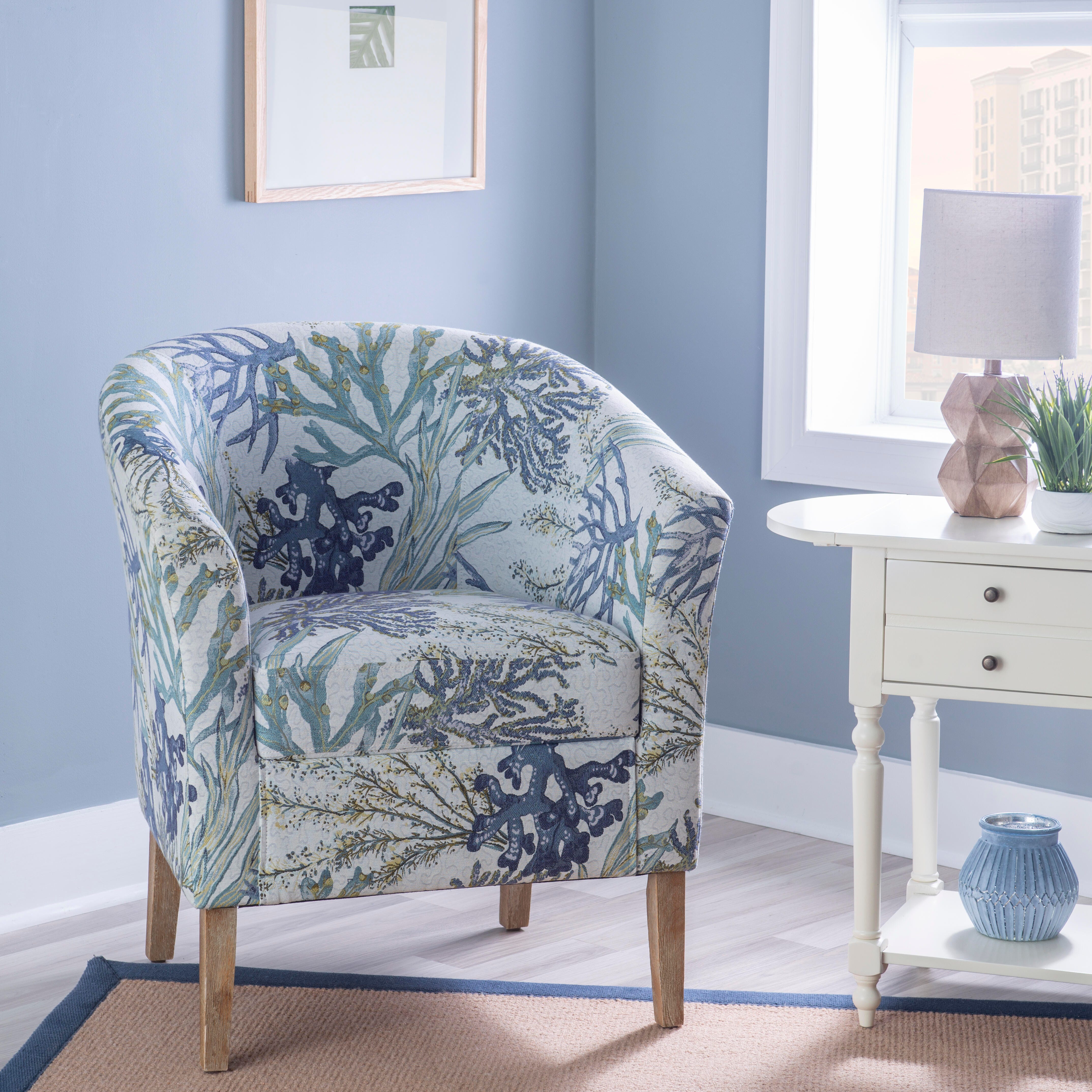 Linon Scotty Oceanside Club Accent Chair, , large