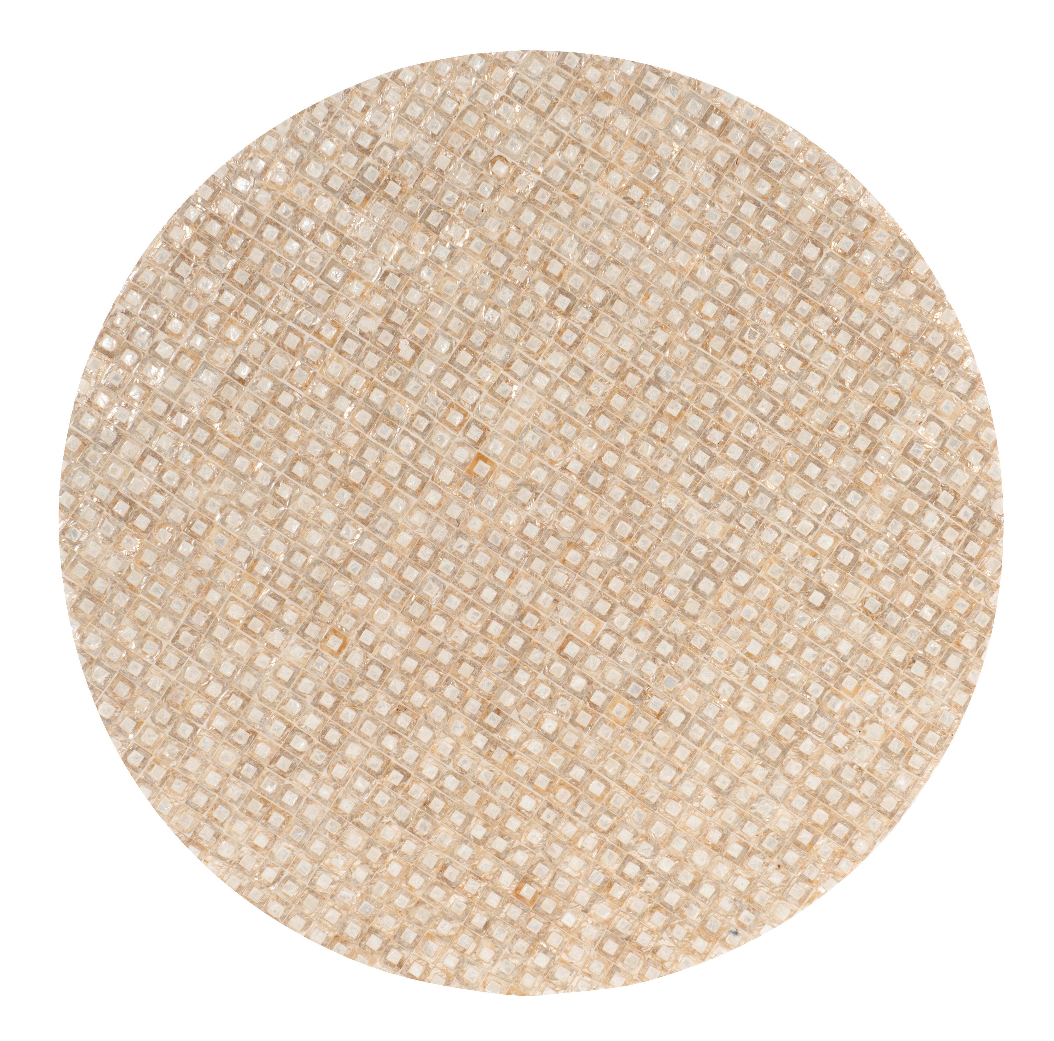 Linon Parton Capiz Mosaic Coffee Table, , large