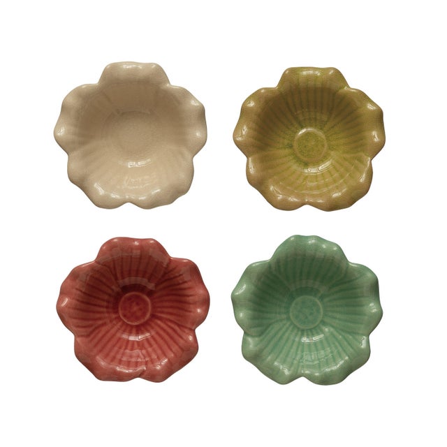 Storied Home Debossed Flower Bowl