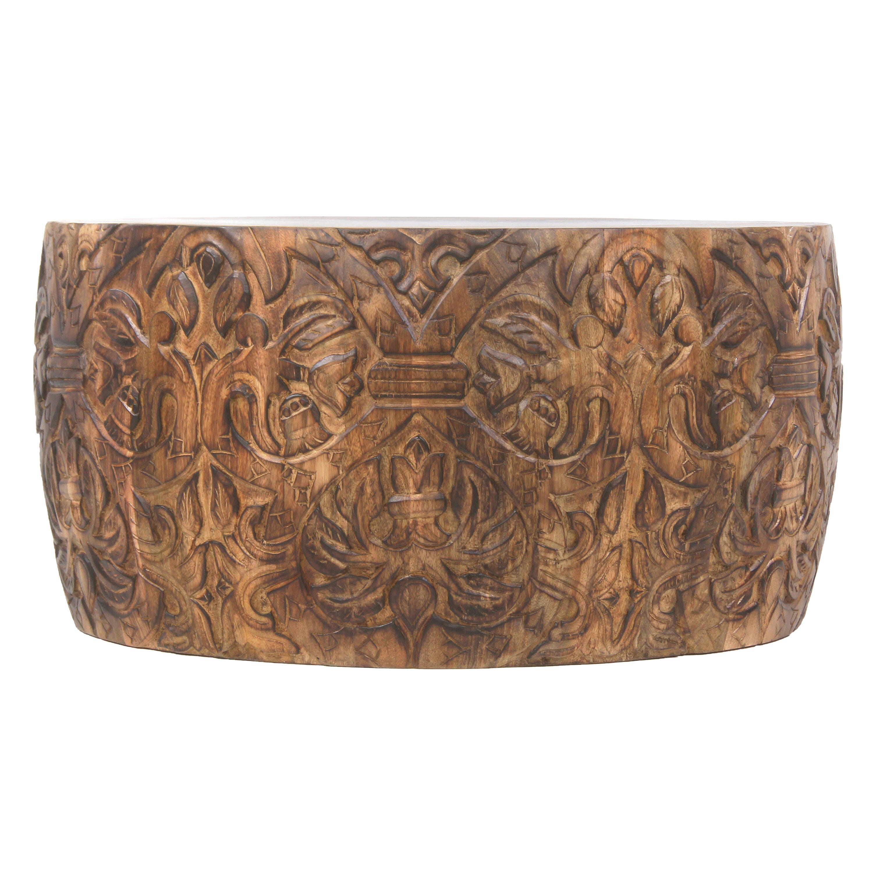 The Urban Port Rea Mango Wood Coffee Table, , large