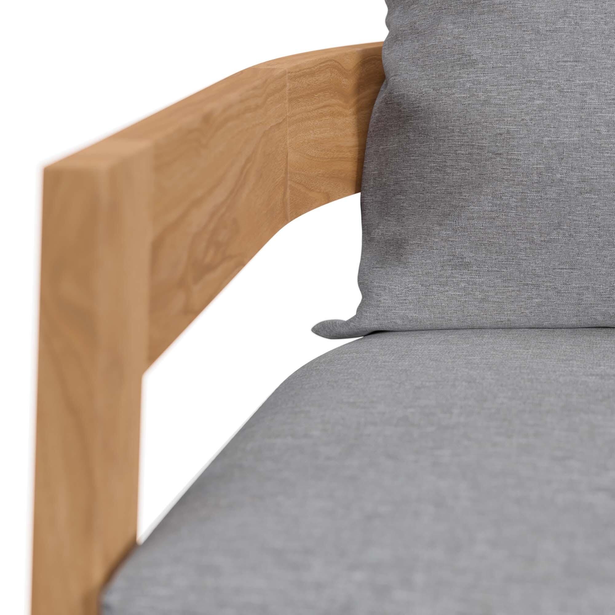 Modway Brisbane Outdoor Armchair, Natural/Gray, large