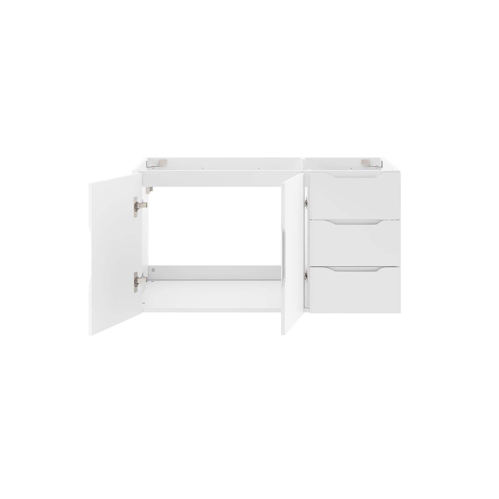 Vitality 36" Bathroom Vanity Cabinet (Sink Basin Not Included), White, large