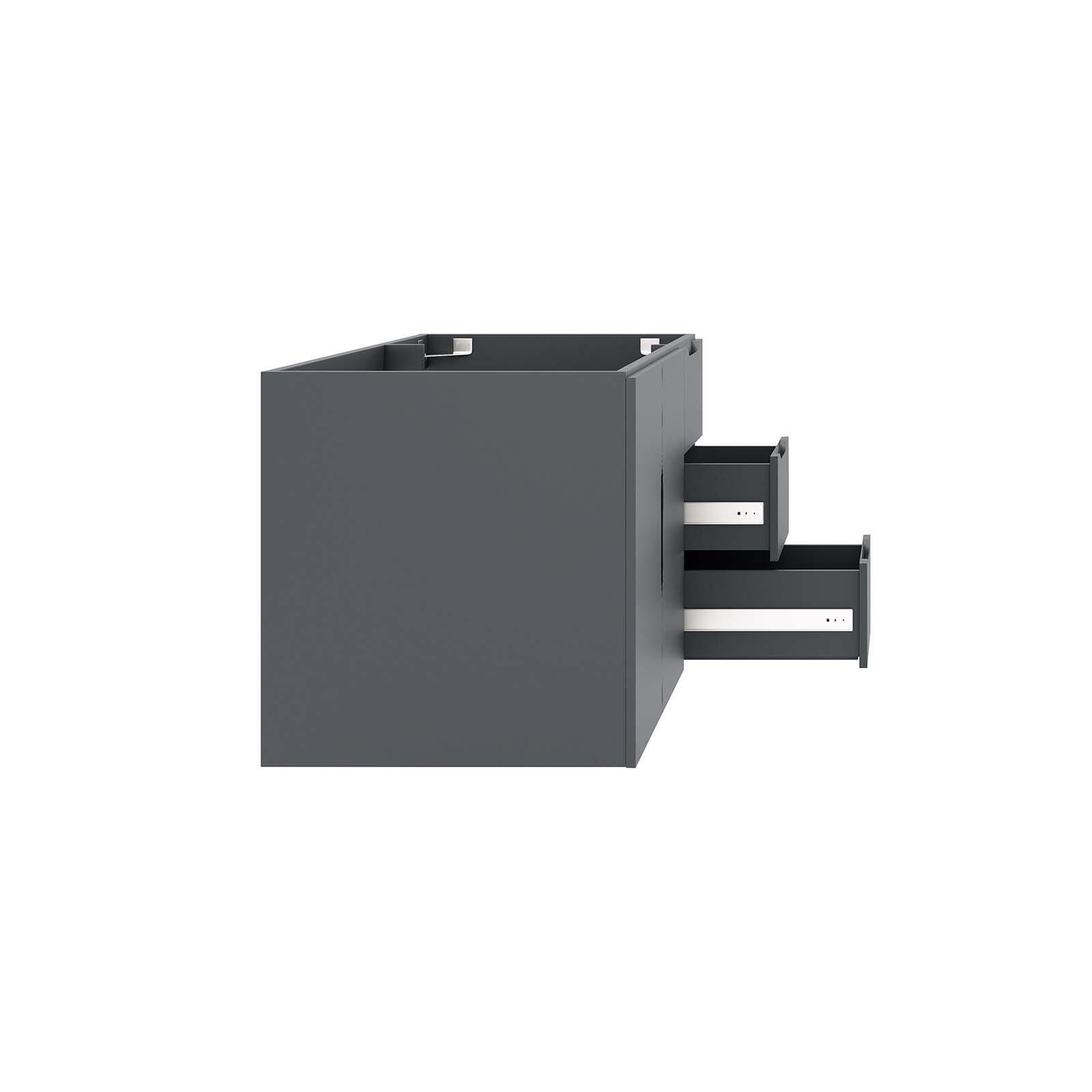 Modway Vitality 36" Bathroom Vanity Cabinet (Sink Basin Not Included), Gray, large
