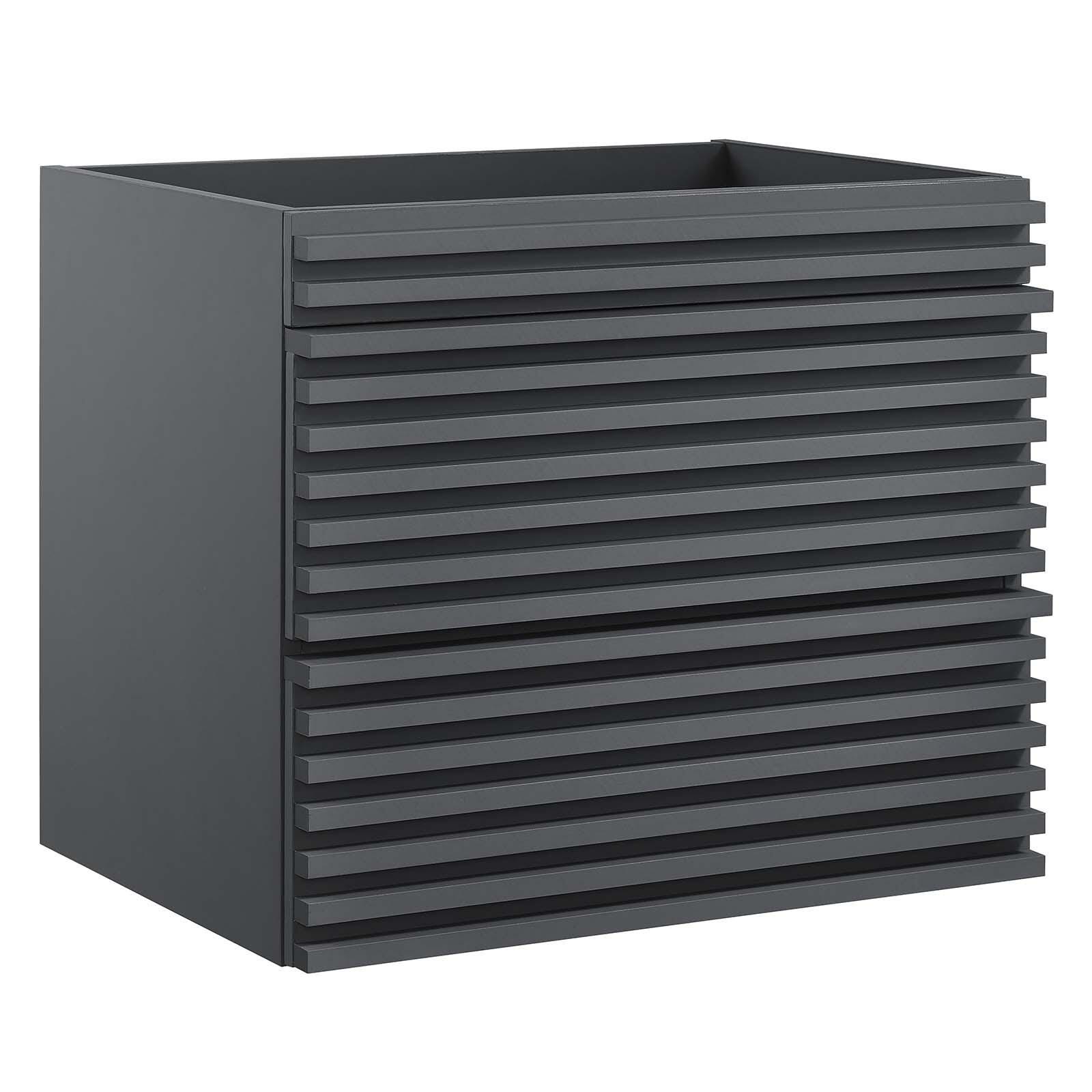 Render 24" Wall-Mount Bathroom Vanity Cabinet, Gray, large