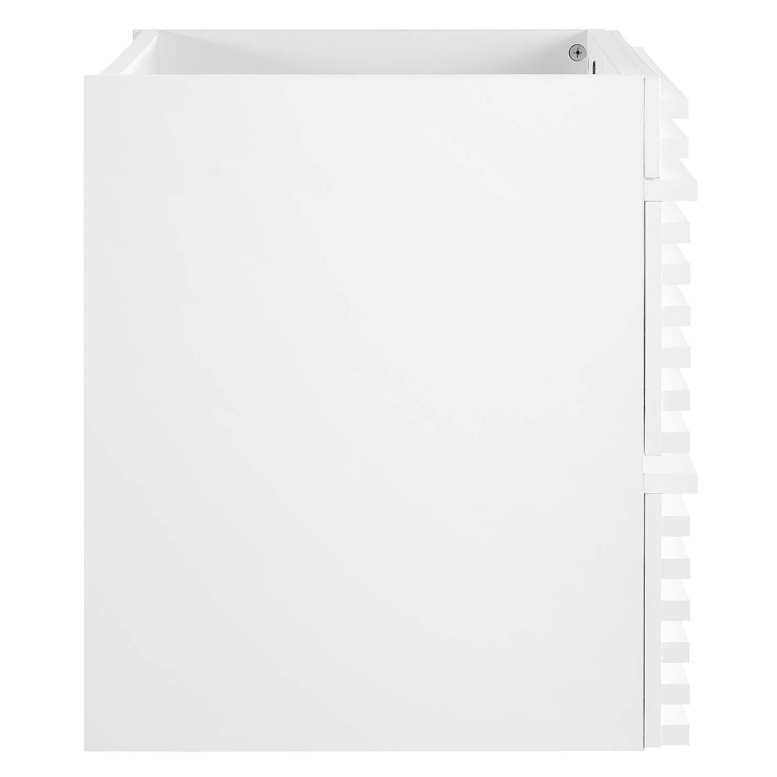 Modway Render 24" Wall-Mount Bathroom Vanity Cabinet, White, large
