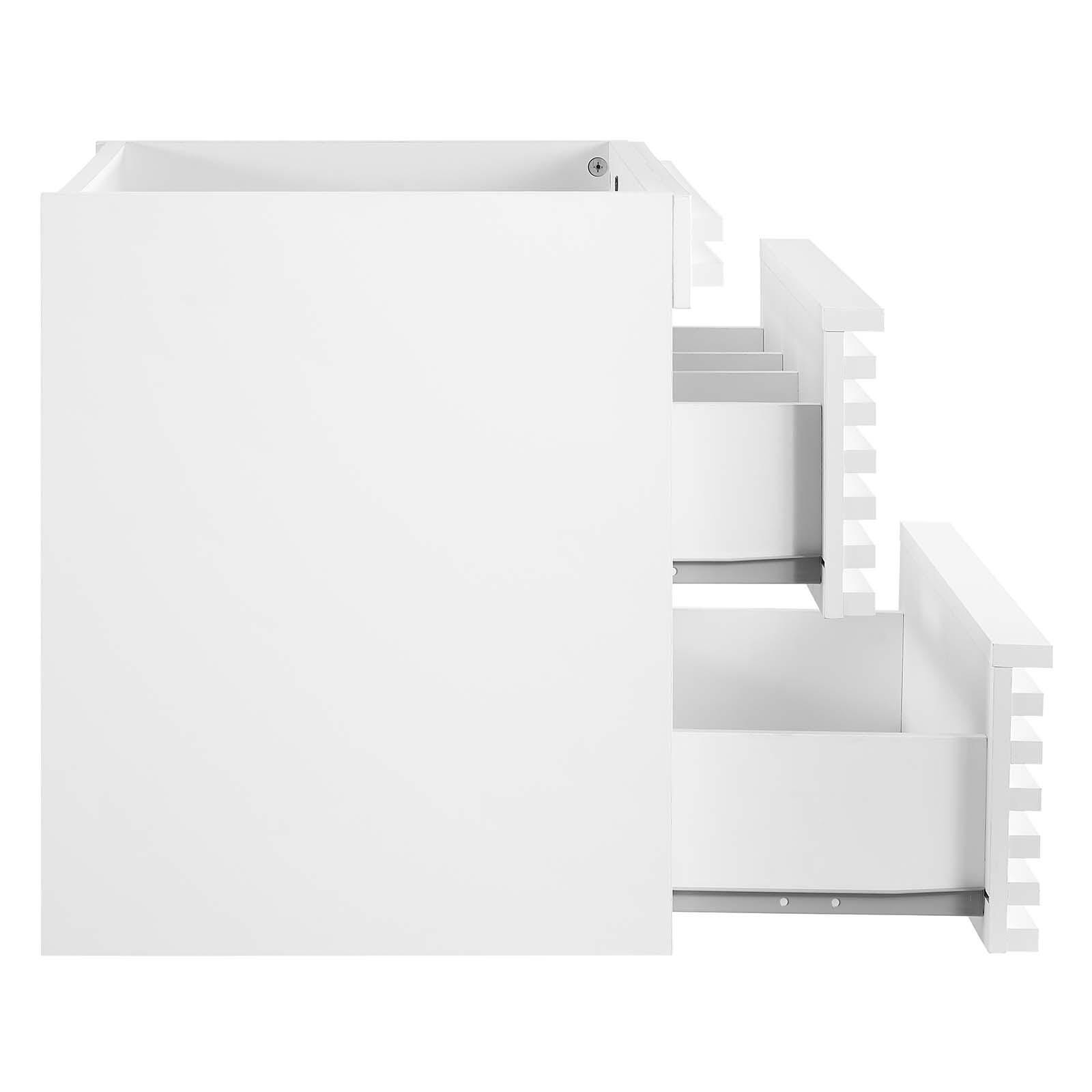 Modway Render 24" Wall-Mount Bathroom Vanity Cabinet, White, large