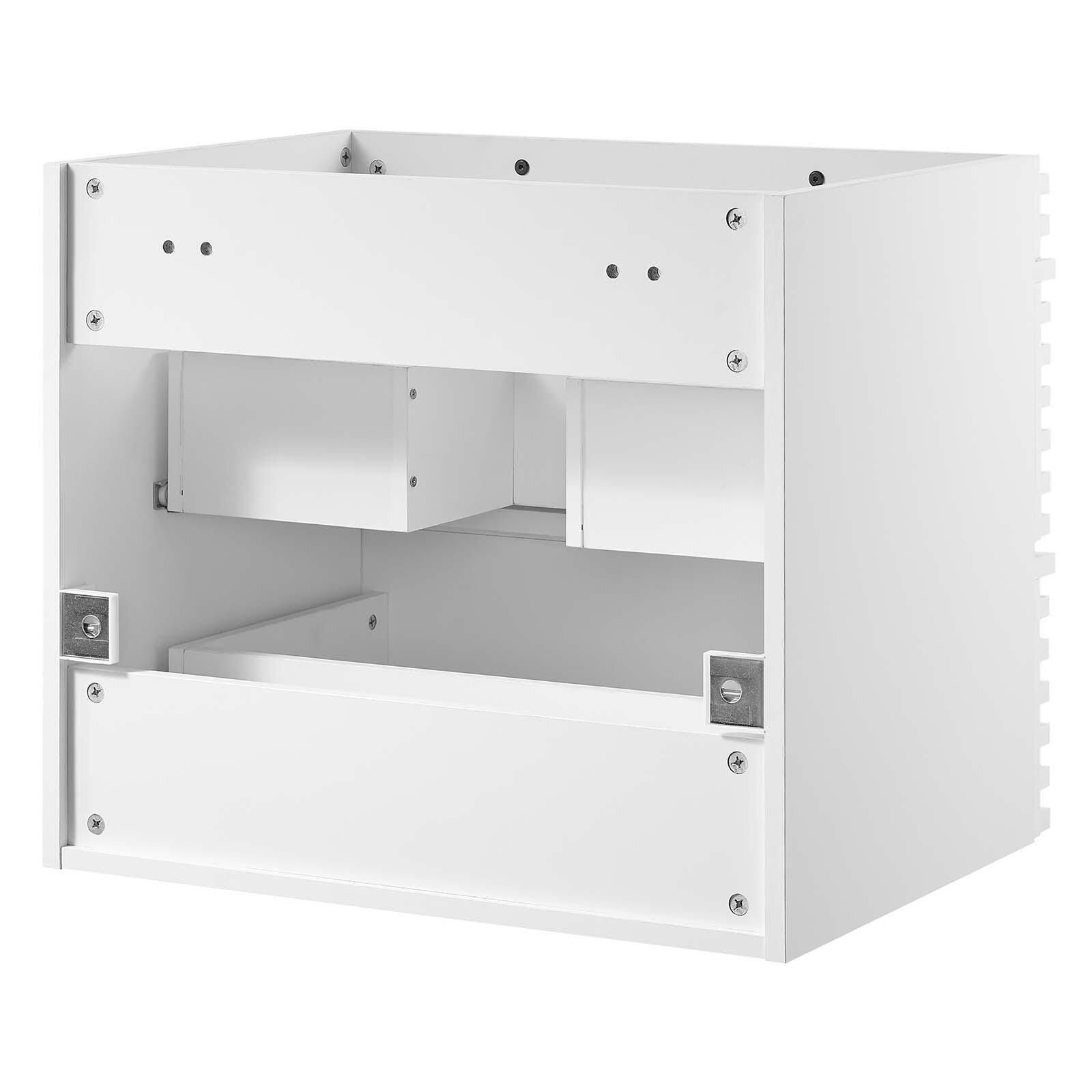 Modway Render 24" Wall-Mount Bathroom Vanity Cabinet, White, large