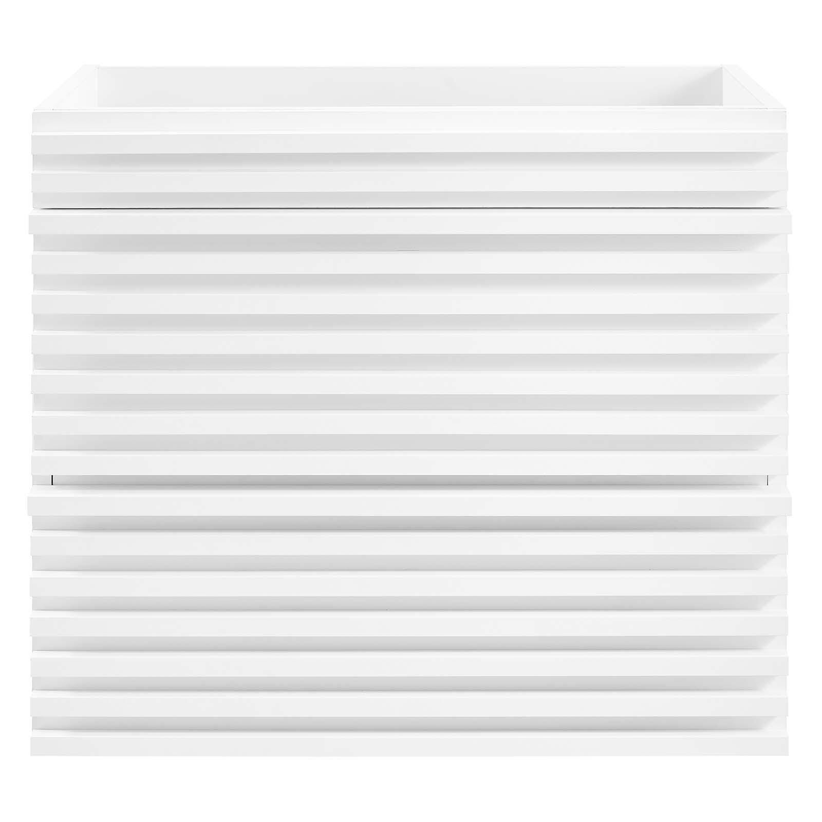 Modway Render 24" Wall-Mount Bathroom Vanity Cabinet, White, large