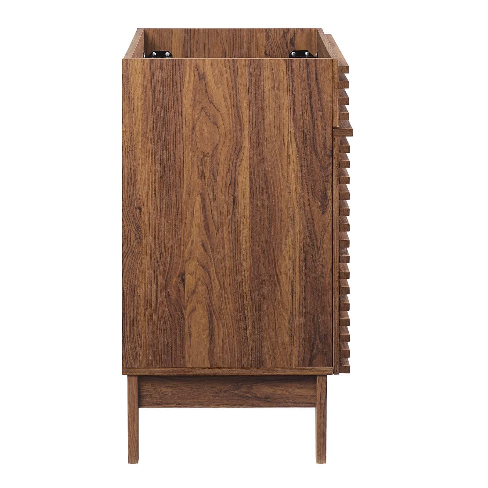 Modway Render 30" Bathroom Vanity Cabinet, Walnut, large